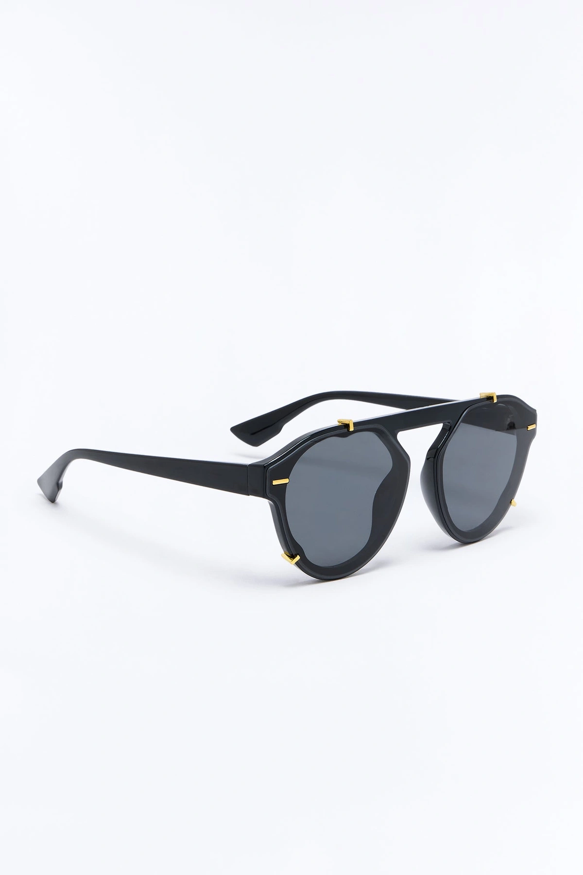 Rosa Aura Sunglasses - Black — Preto