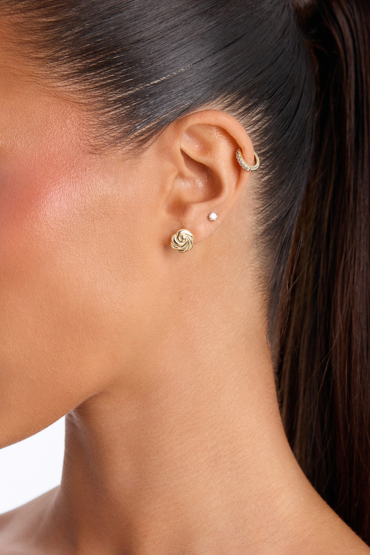 Everyday Perfection 7 Piece Multi Earring Set - Gold — Dourado