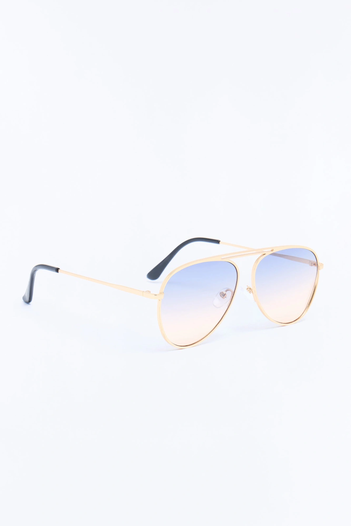 Off Golden Street Sunglasses - Gold/Blue — Dourado/Azul