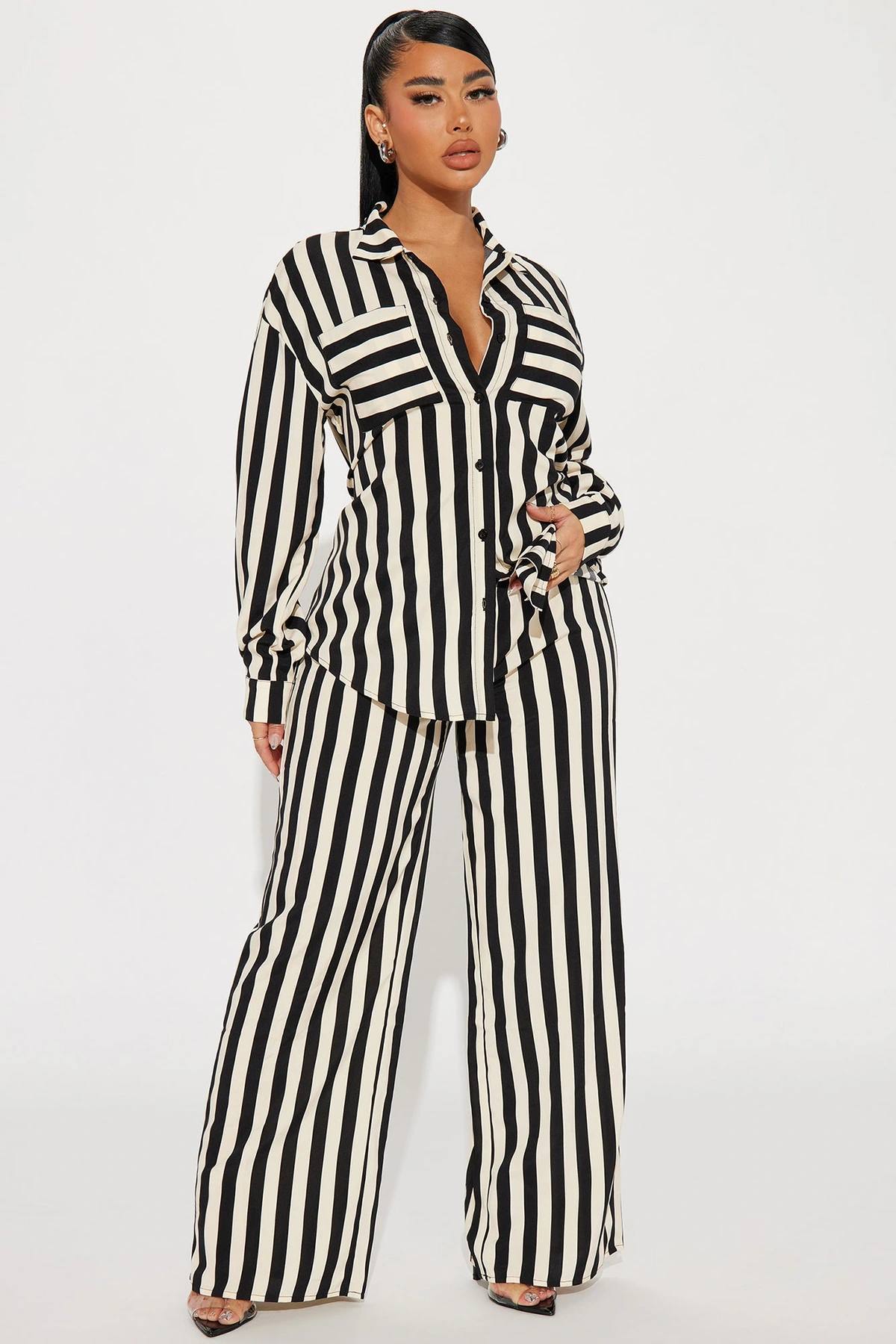 Looking For Me Pant Set - Black/combo — Preto/combinação