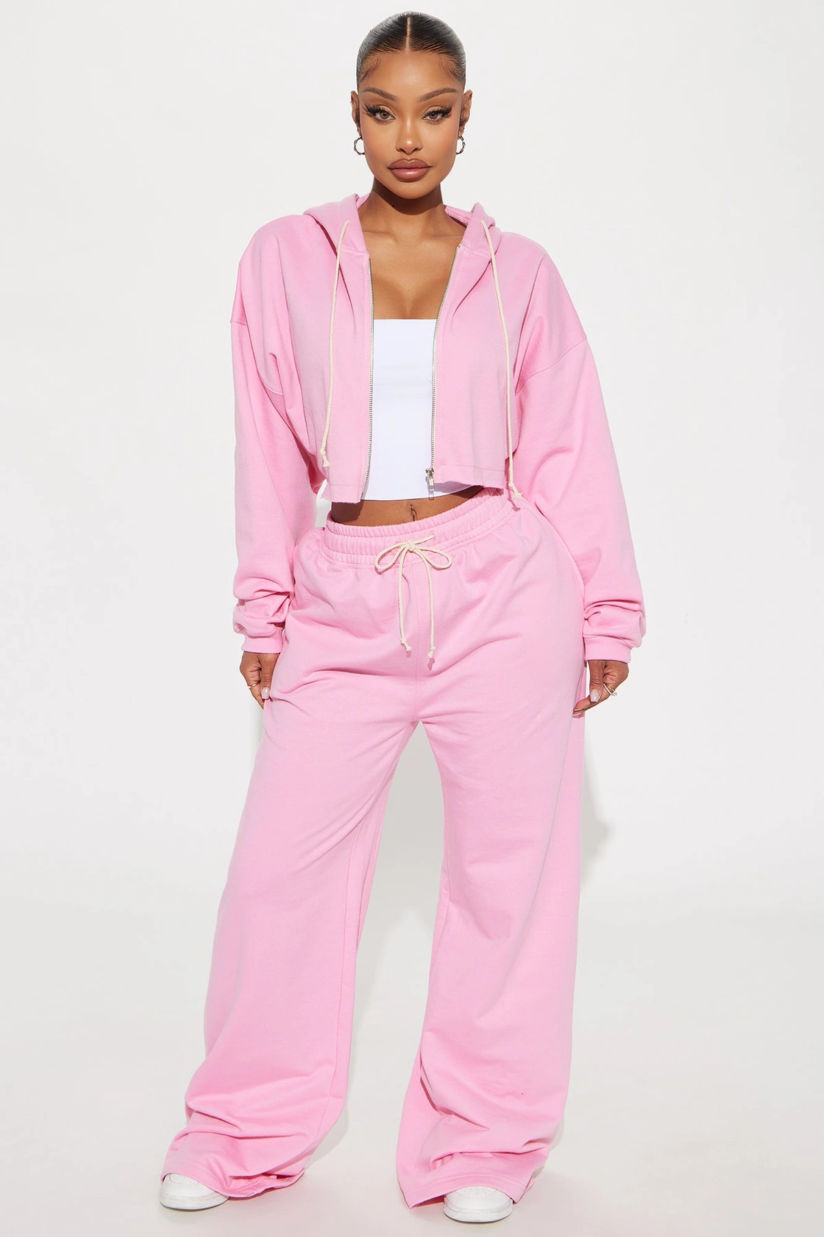 On The Way Sweatpant Set - Pink — Rosa