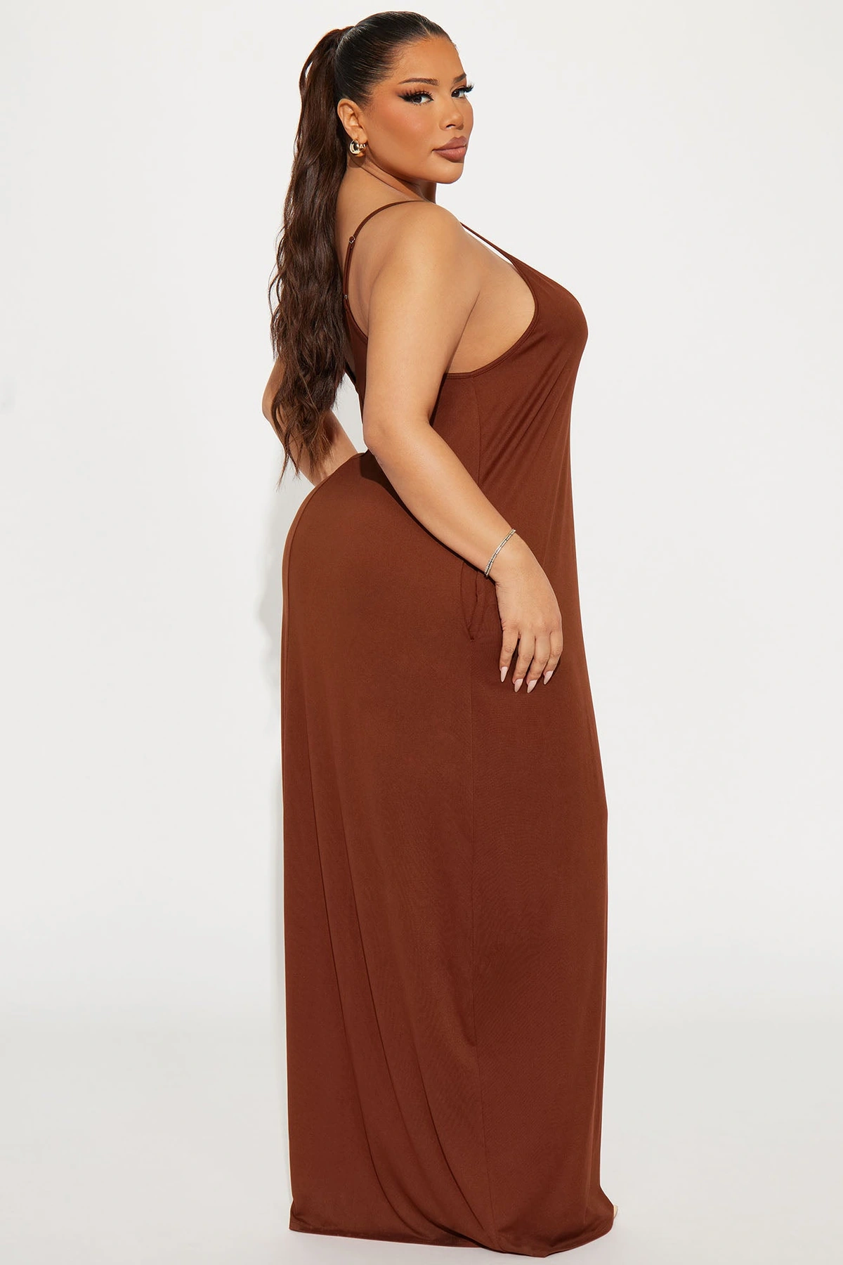 Simple Saturday Maxi Dress - Brown — Castanho