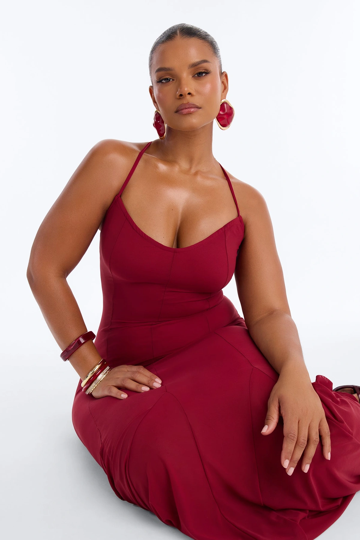 Daytime Beach Club 6 Piece Bracelet Set - Burgundy/combo — Bordô/combinação