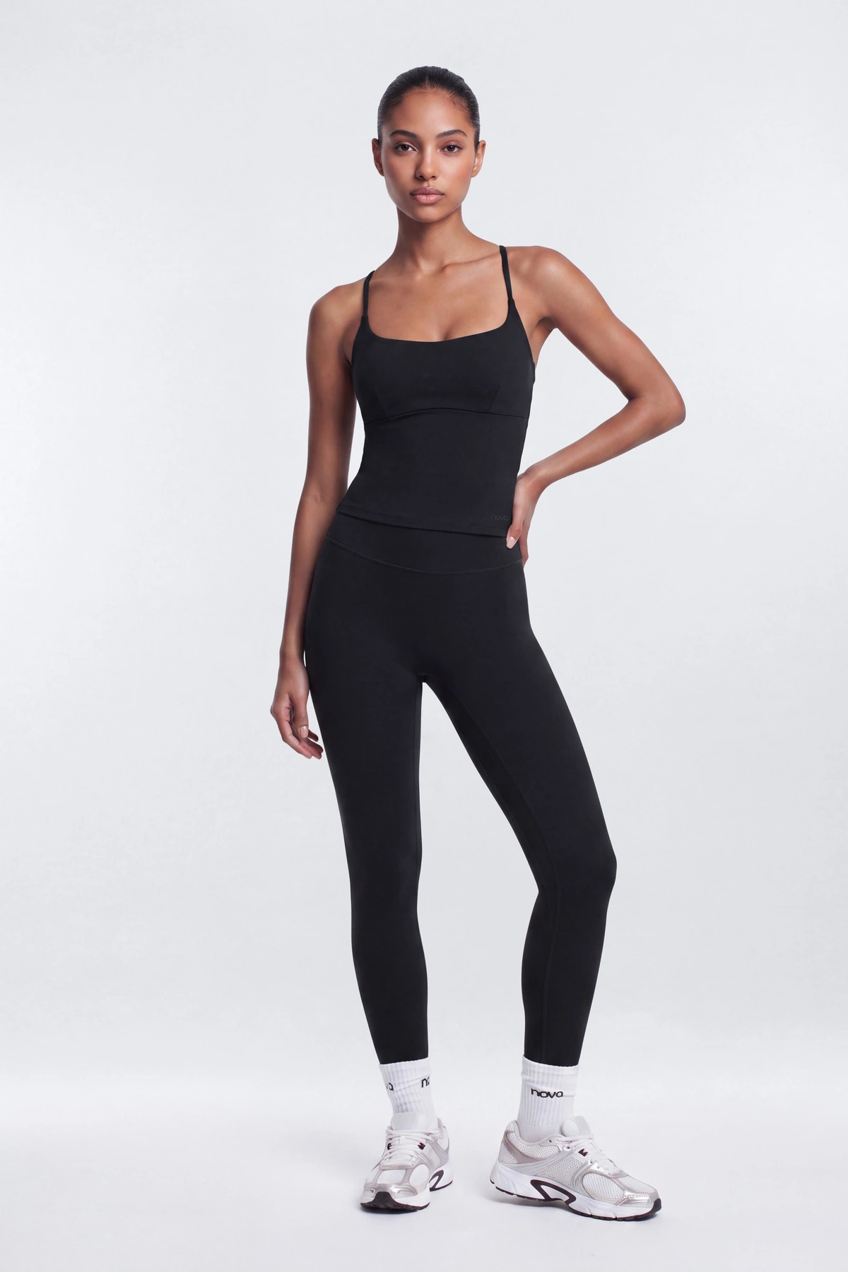 CloudForm™ 25″ High Rise Legging - Black — Preto