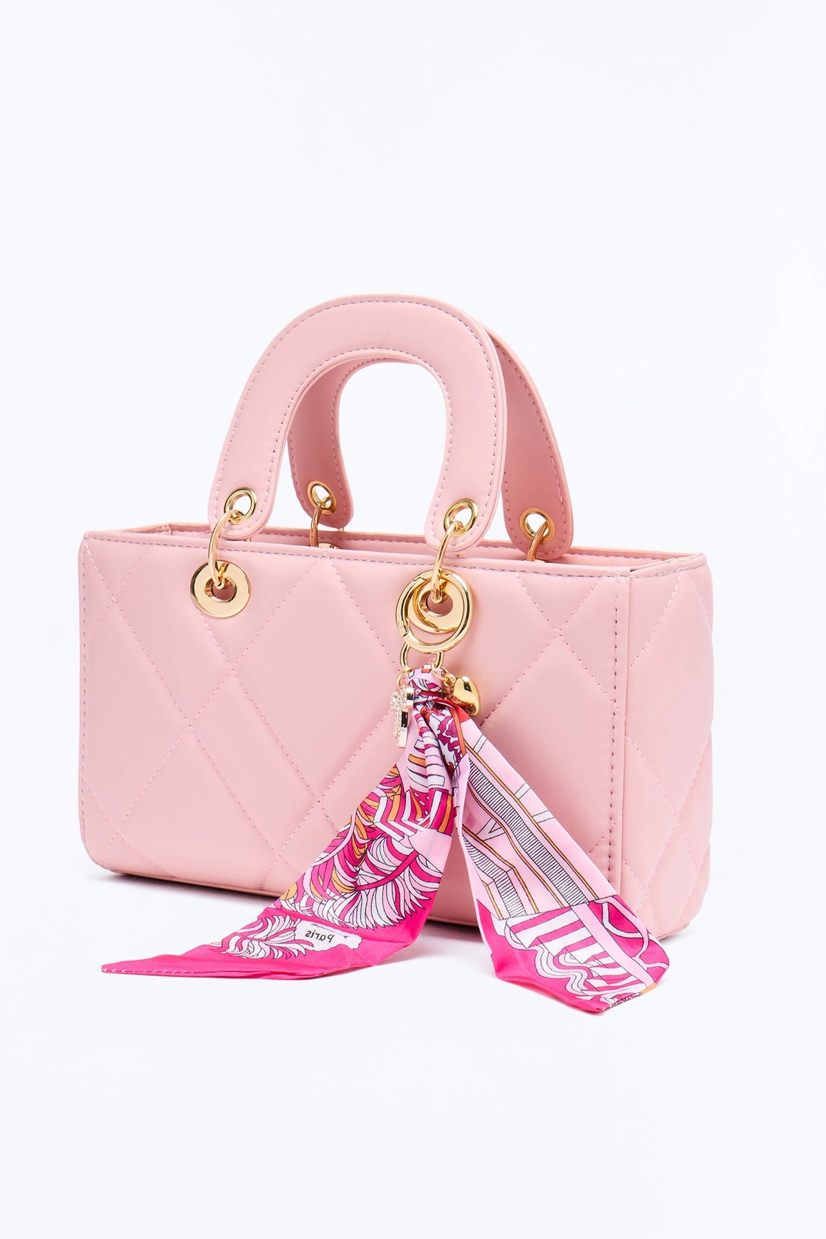 This Good Feeling Faux Leather Satchel Handbag - Pink — Rosa