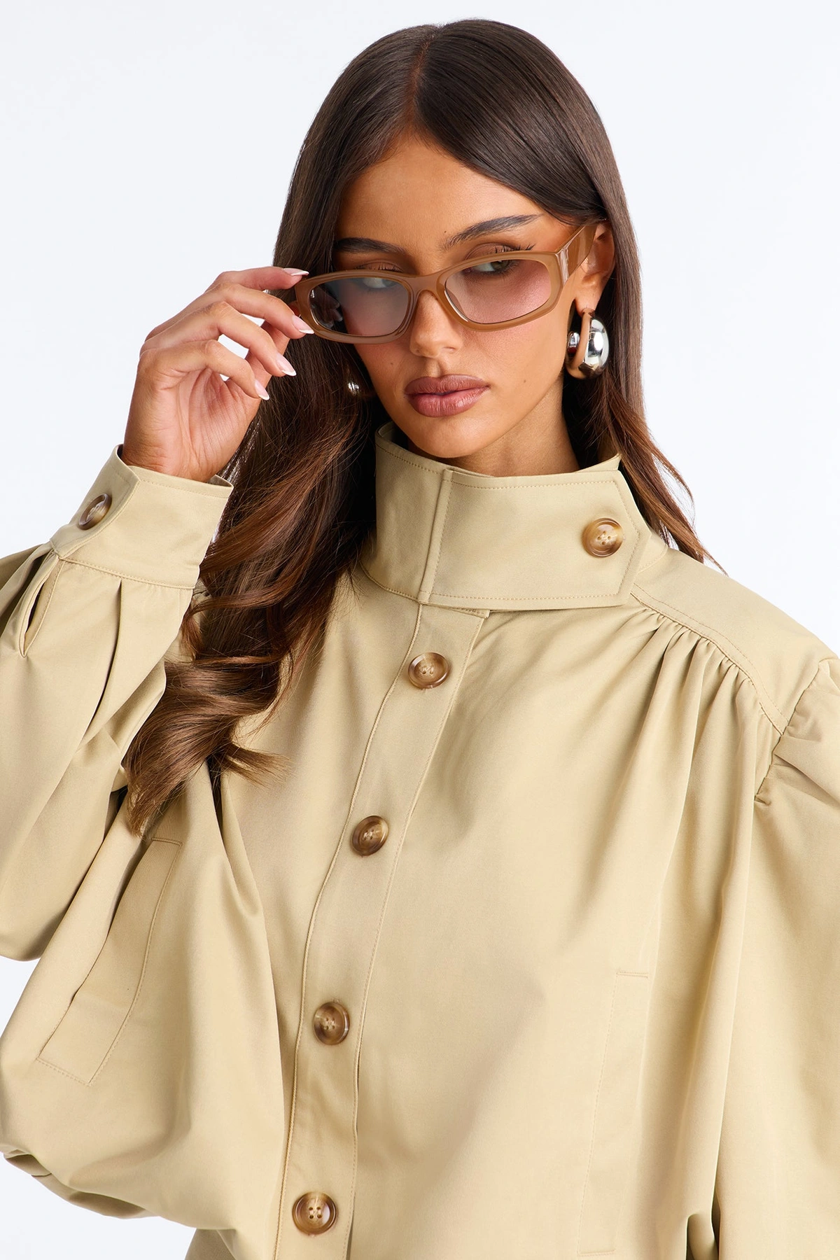 Full Bloom Glasses - Tan — Castanho-claro
