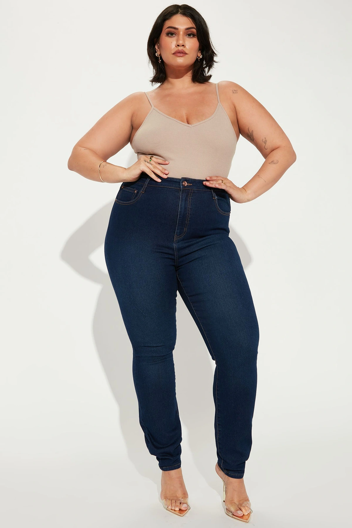 Supernatural High Rise Jeans - Dark Wash — Ganga de lavagem escura