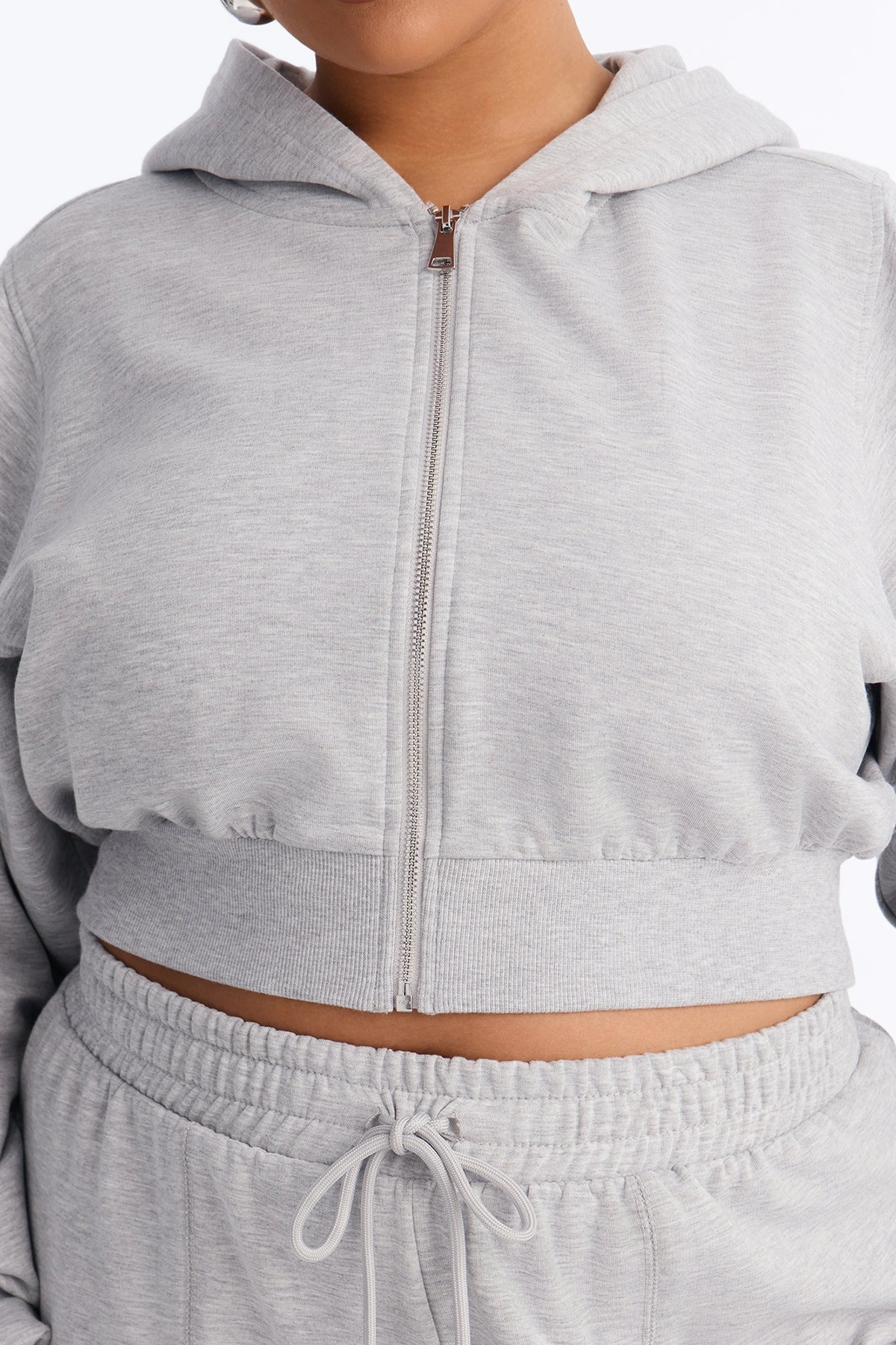 Savannah Fleece Pant Set - Heather Grey — Cinzento mesclado