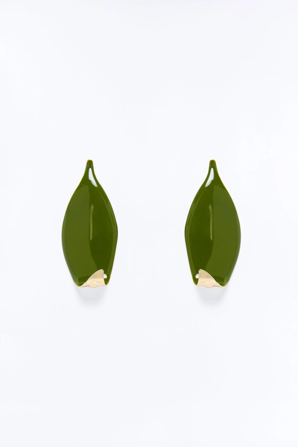 Sage Haven Drop Earrings - Olive — Verde-azeitona
