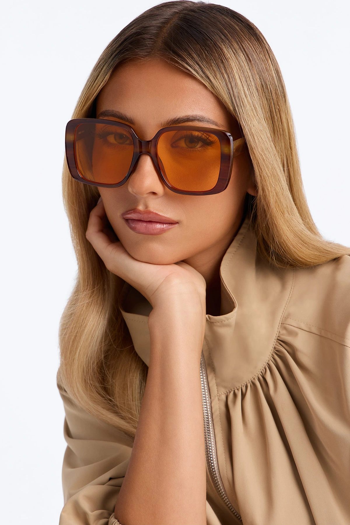Just Passing Through Sunglasses - Brown/combo — Castanho/combinação