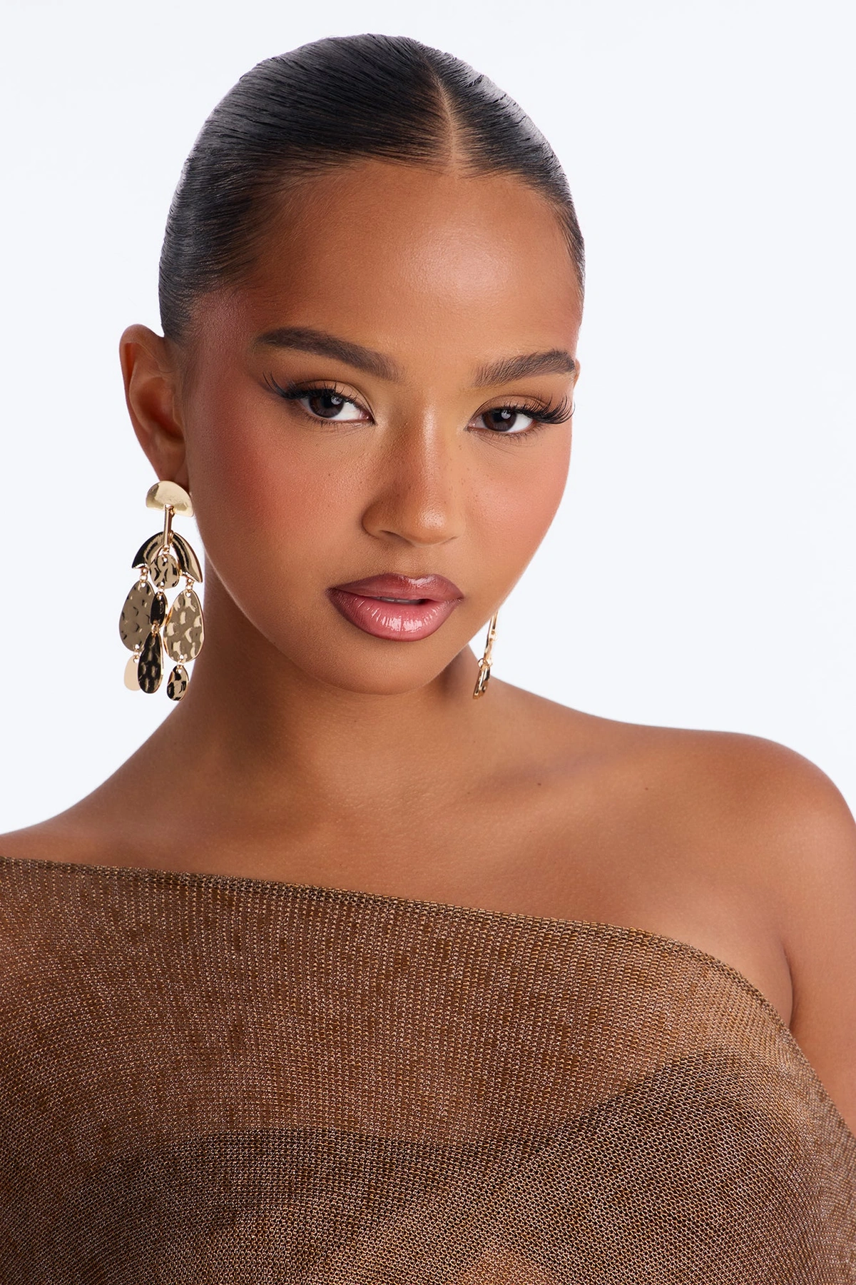 Lilly Drop Earrings - Gold — Dourado