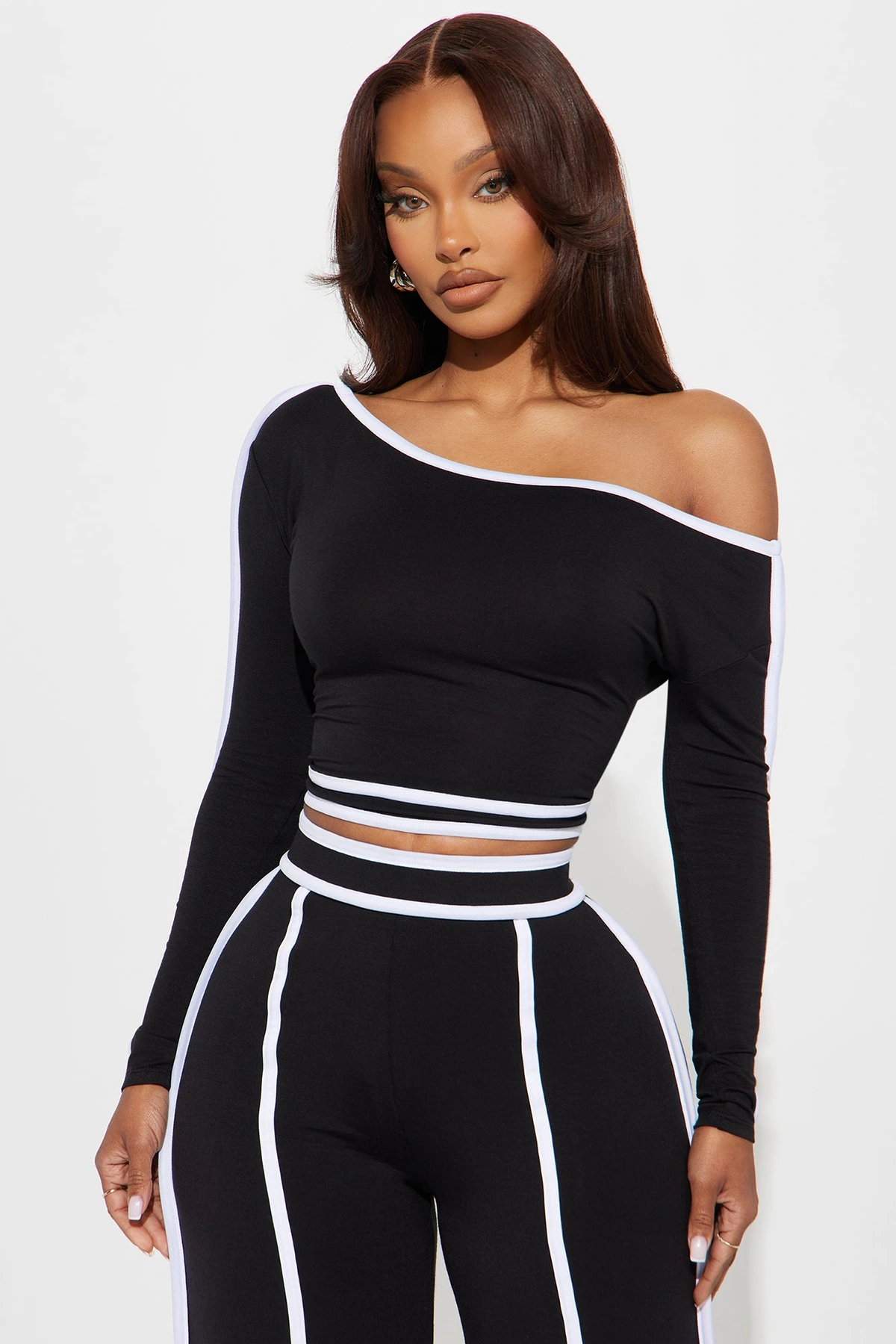 Sporty Moment Pant Set - Black — Preto