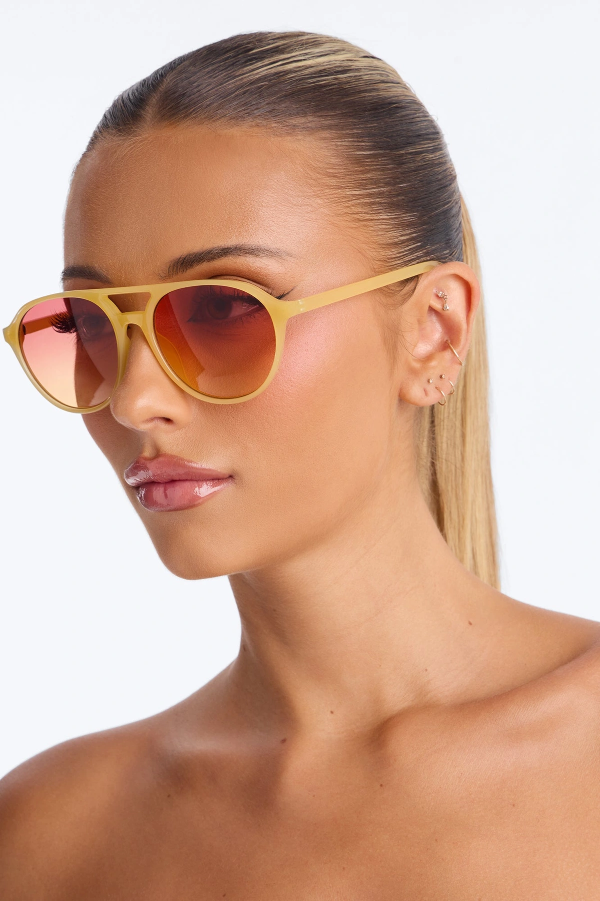 Sun Shining Sunglasses - Yellow/combo — Amarelo/combinação