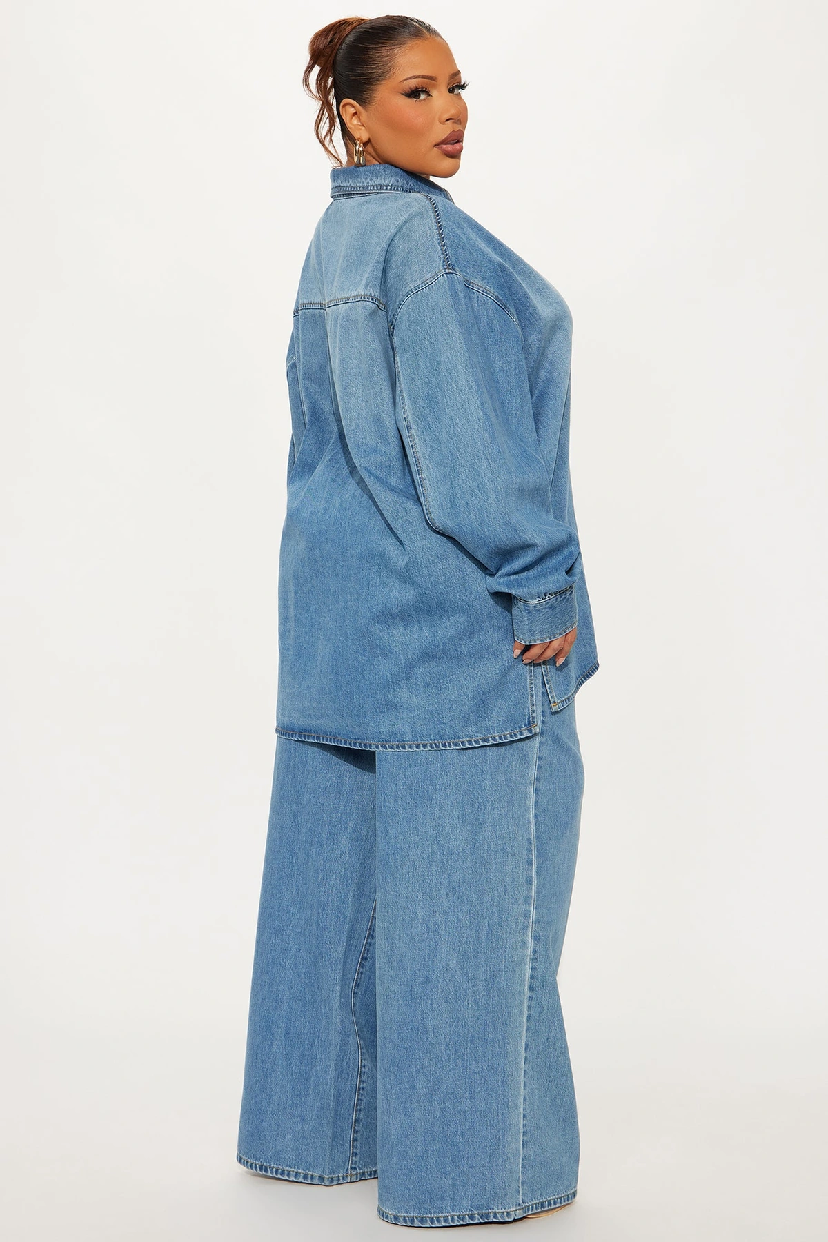 Blue Jean Baby Pant Set - Medium Wash — Ganga de lavagem média