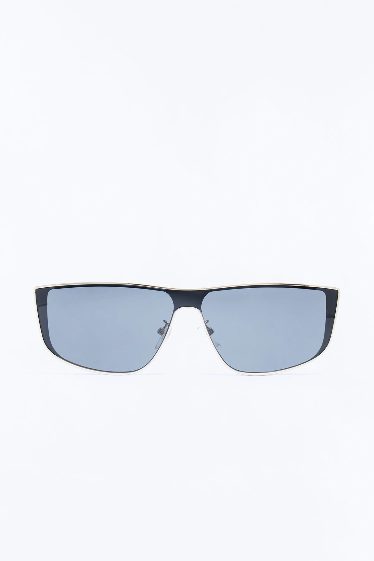 Follow Your Lead Sunglasses - Black/Silver — Preto/Prateado