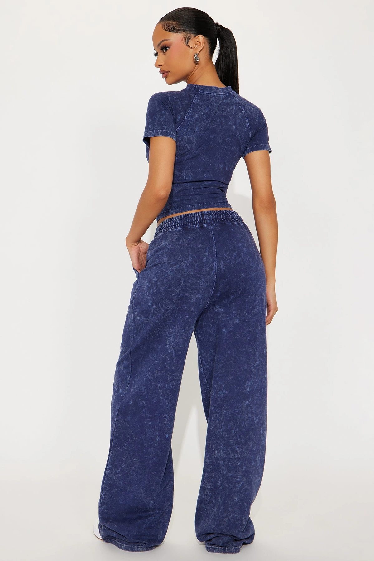 Saint Baby Tee Pant Set - Navy — Azul-marinho