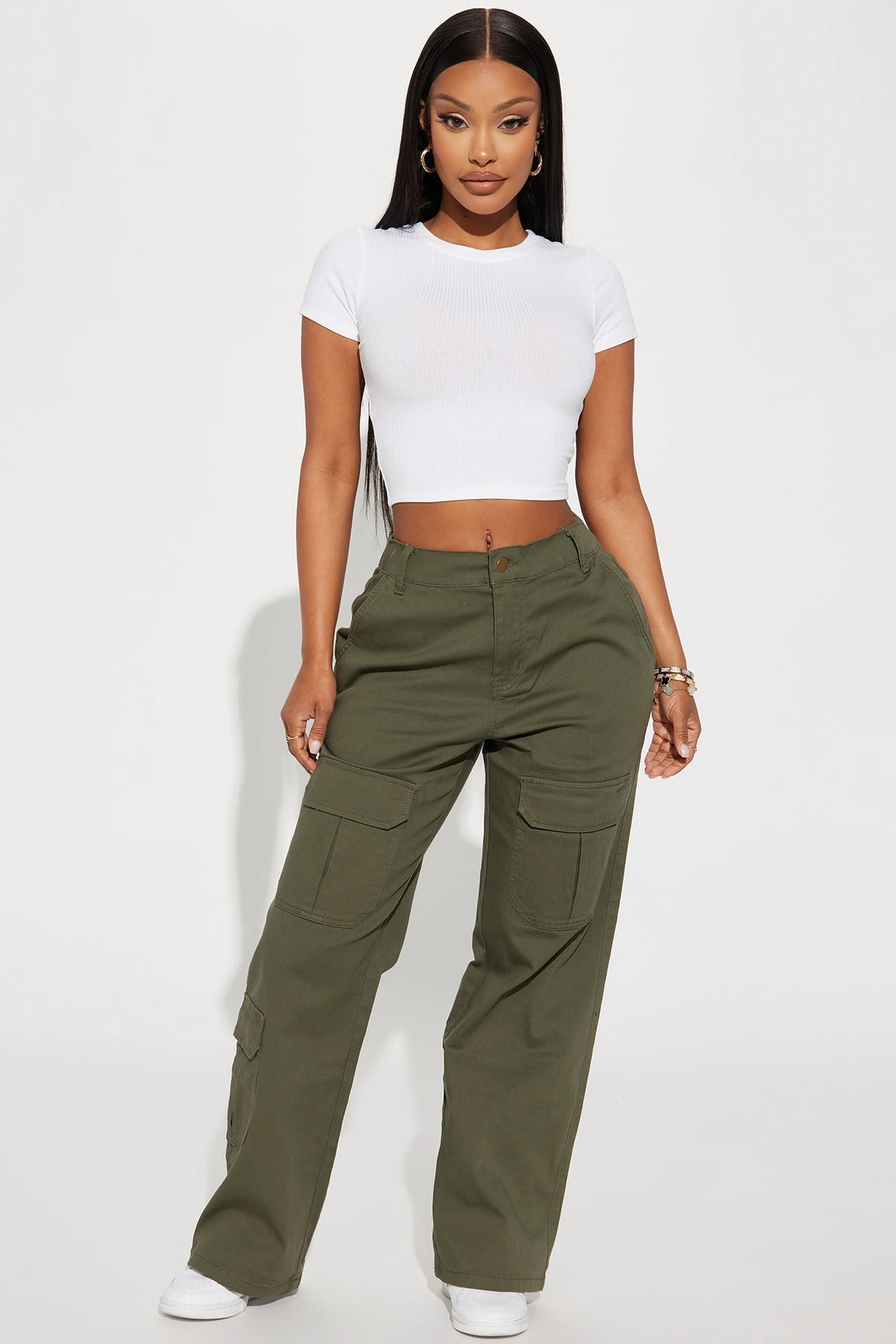Out Of My Lane Cargo Pant - Olive — Verde-azeitona