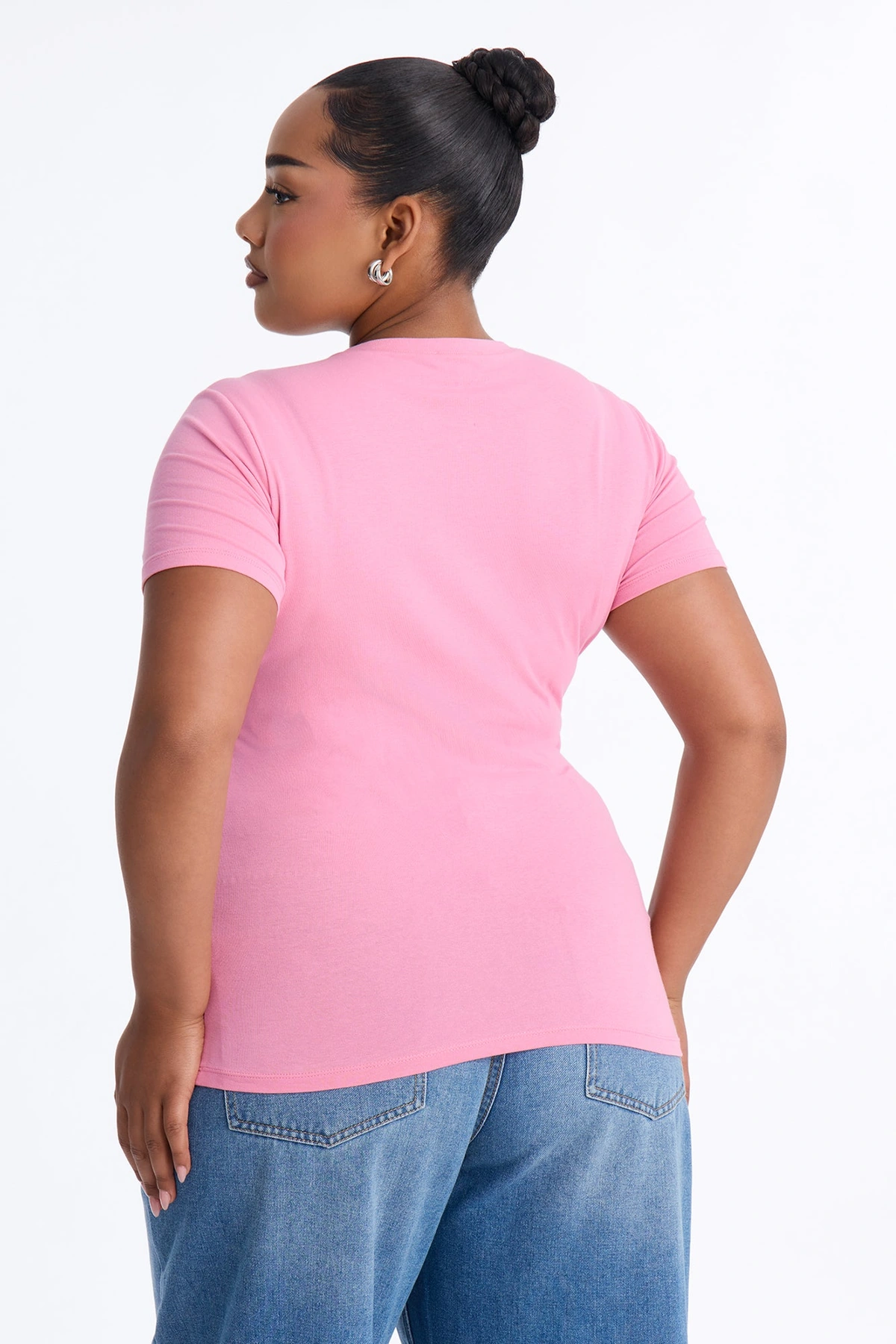 My Everyday Crew Neck Tee - Light Pink — claro Rosa