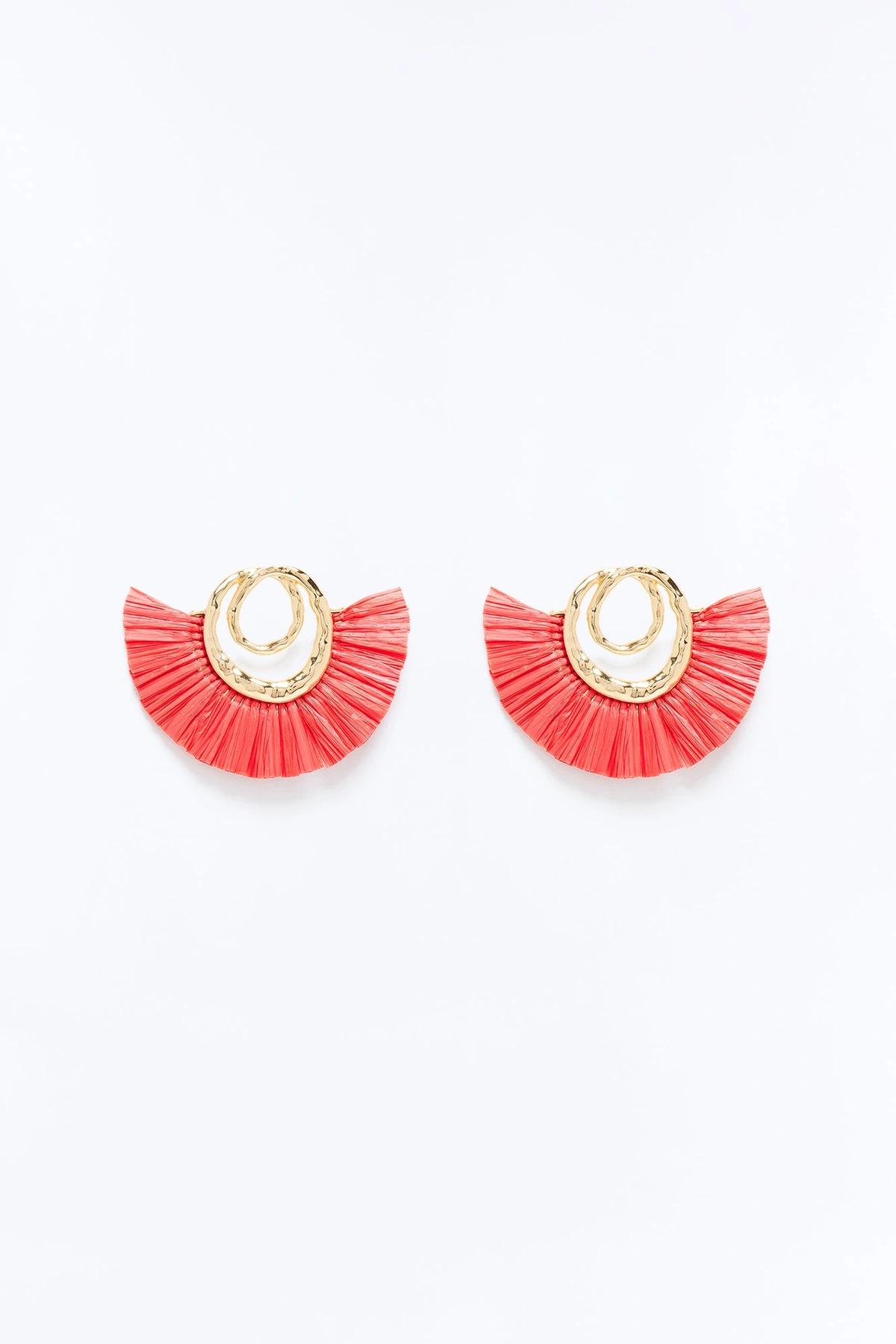 Island Sway Earrings - Gold/Pink — Dourado/Rosa