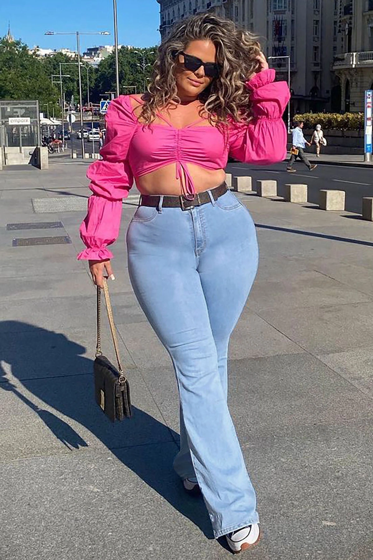 Deep In My Soul Flare Jeans - Light Blue Wash — claro Azul lavagem