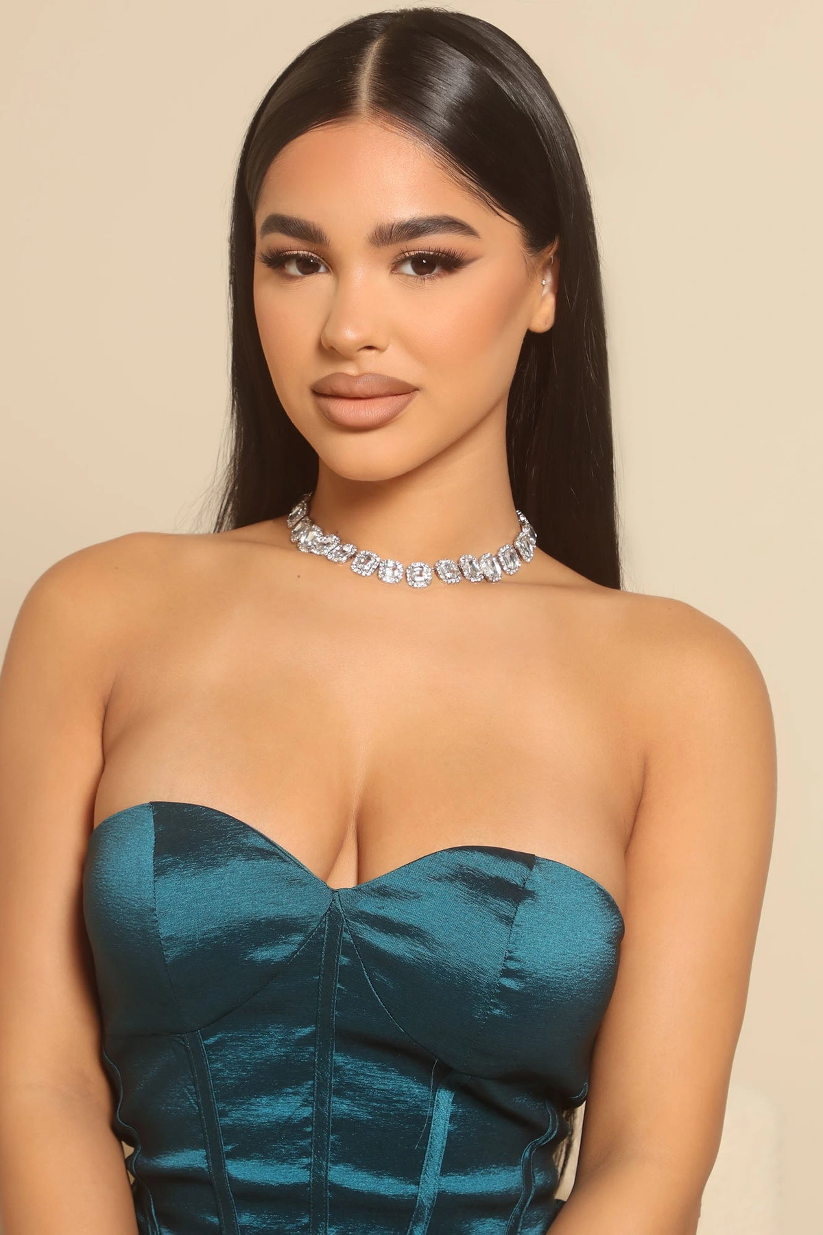 Ice Princess Choker Necklace - Silver — Prateado