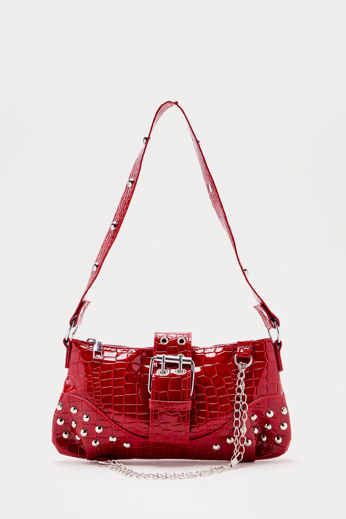 Street Style Shoulder Bag - Burgundy — Bordô