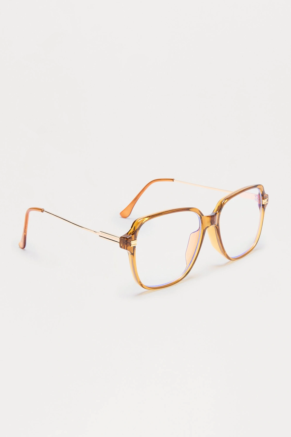 Office Hours Blue Light Glasses - Gold/Yellow — Dourado/Amarelo