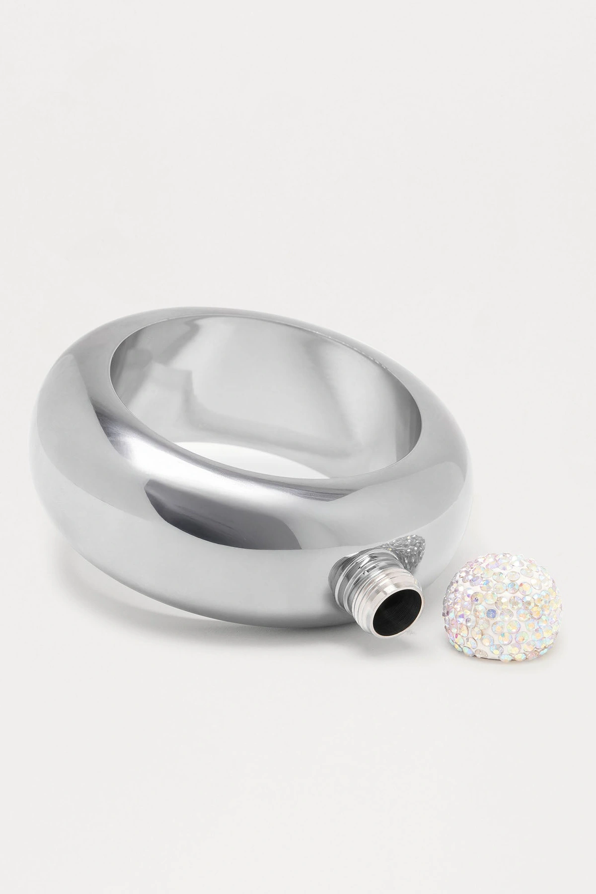 Hidden Gem Flask - Silver — Prateado