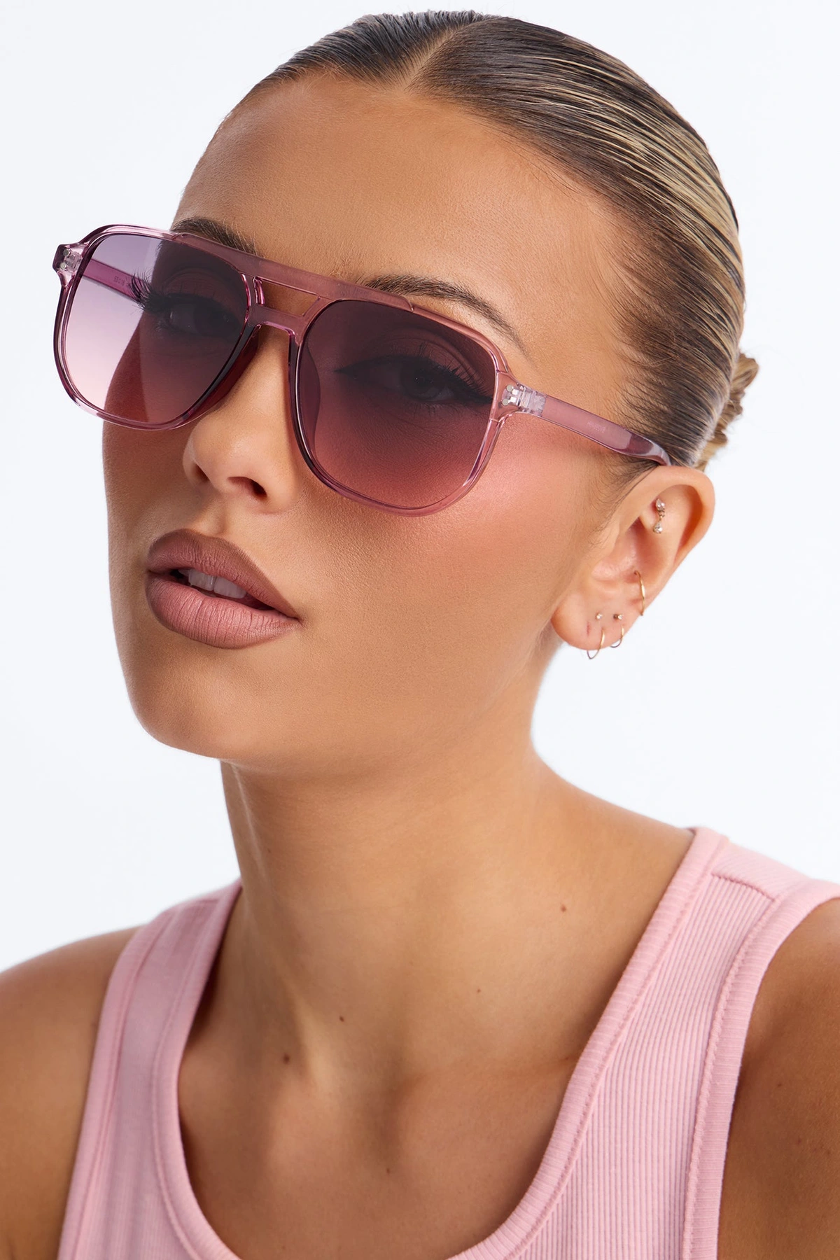 Driving To His Place Sunglasses - Purple — Roxo