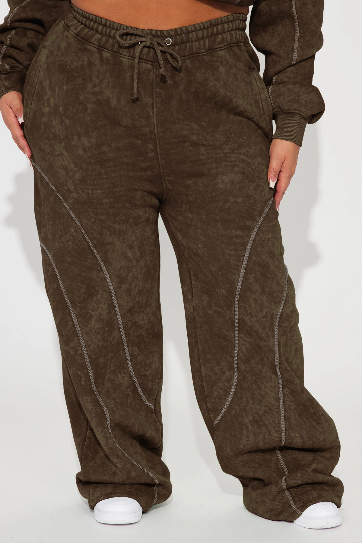 Norah Washed Lounge Pant - Brown — Castanho