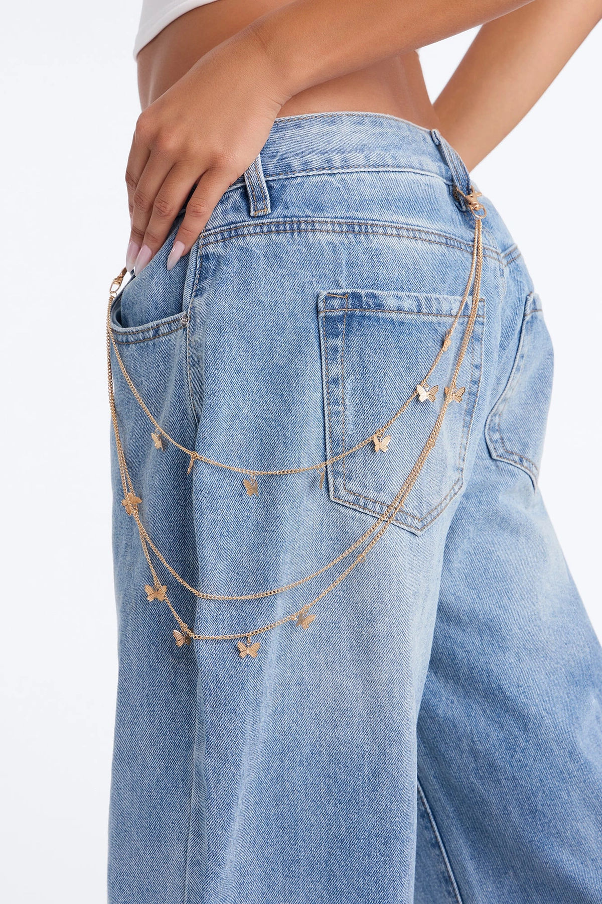 Light As A Butterfly Pant Chain - Gold — Dourado