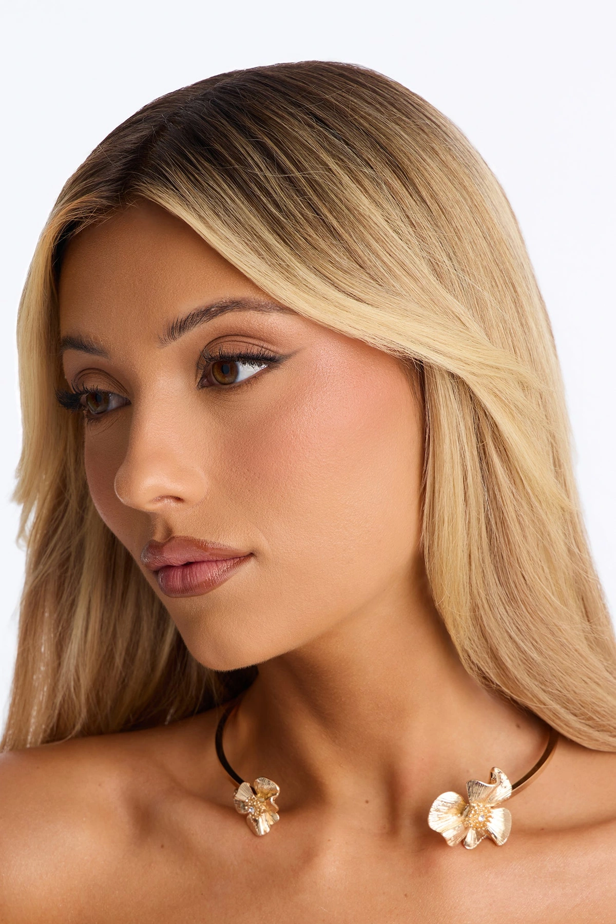 Island Goddess Choker - Gold — Dourado