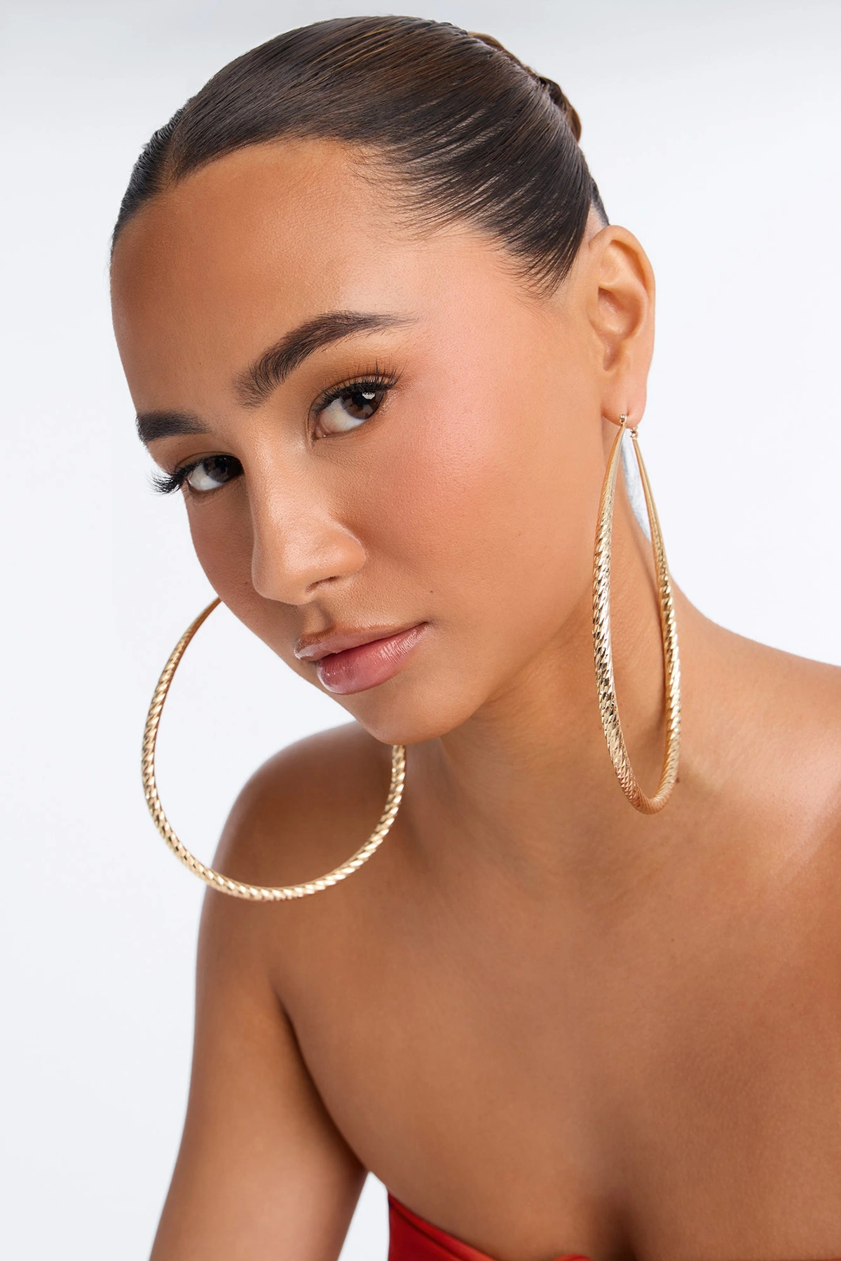 Can't Leave Me Hoop Earrings - Gold — Dourado