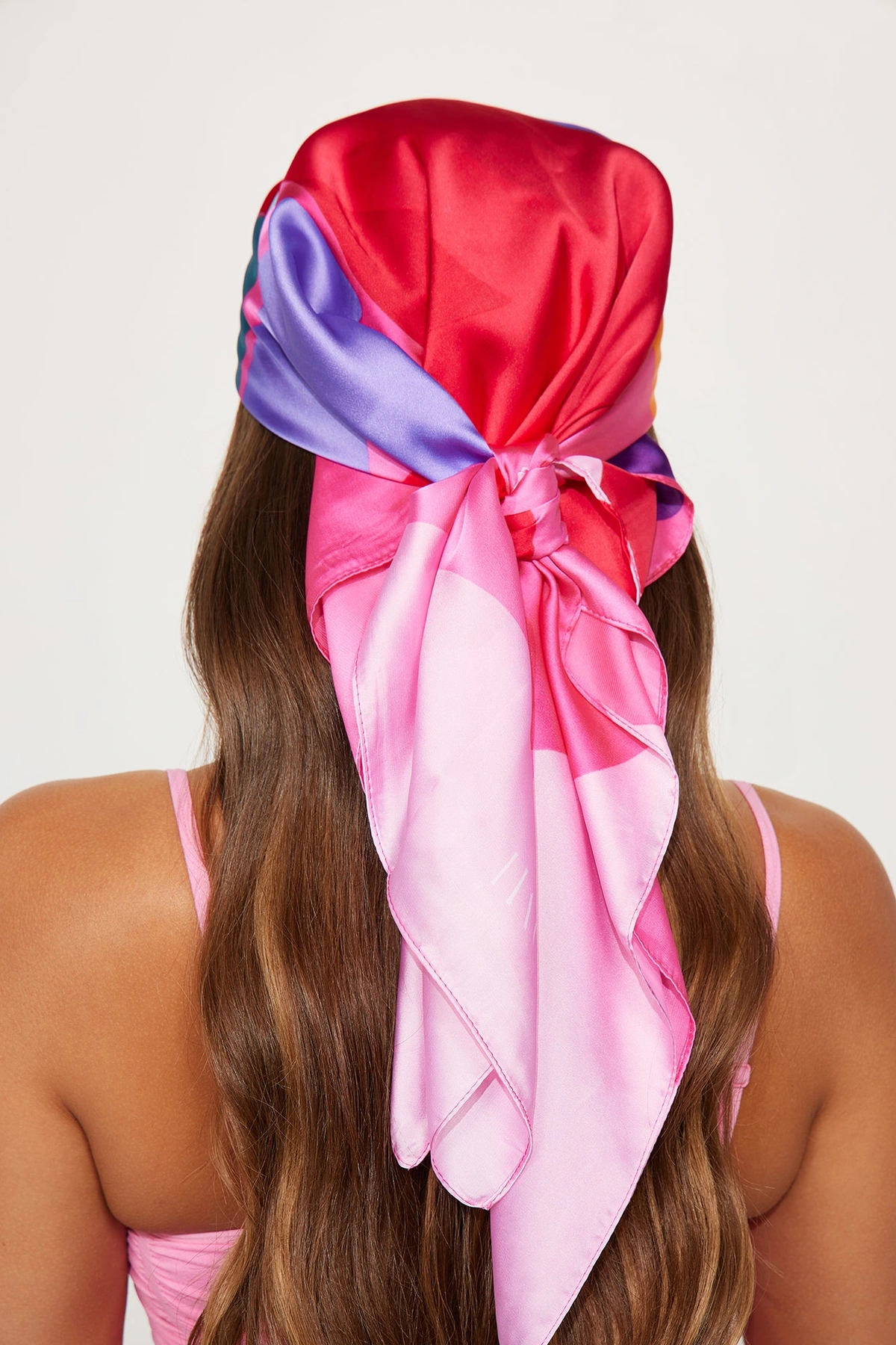 Breezy Floral Head Scarf - Pink — Rosa