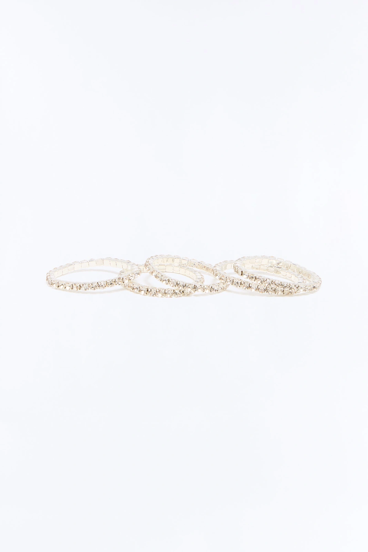 Stack Em Up Ring Set - Silver — Prateado