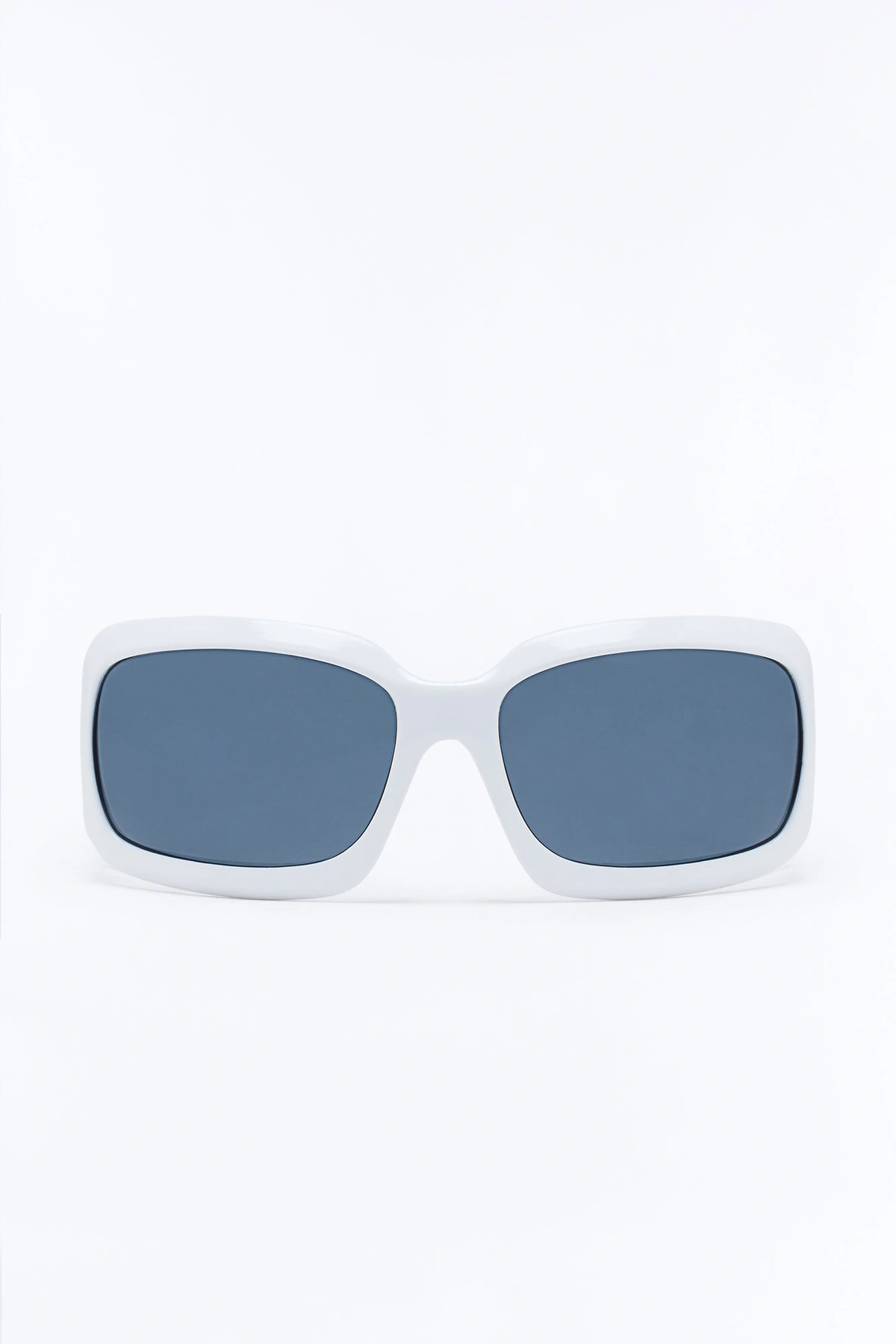 Face The Feelings Sunglasses - White — Branco