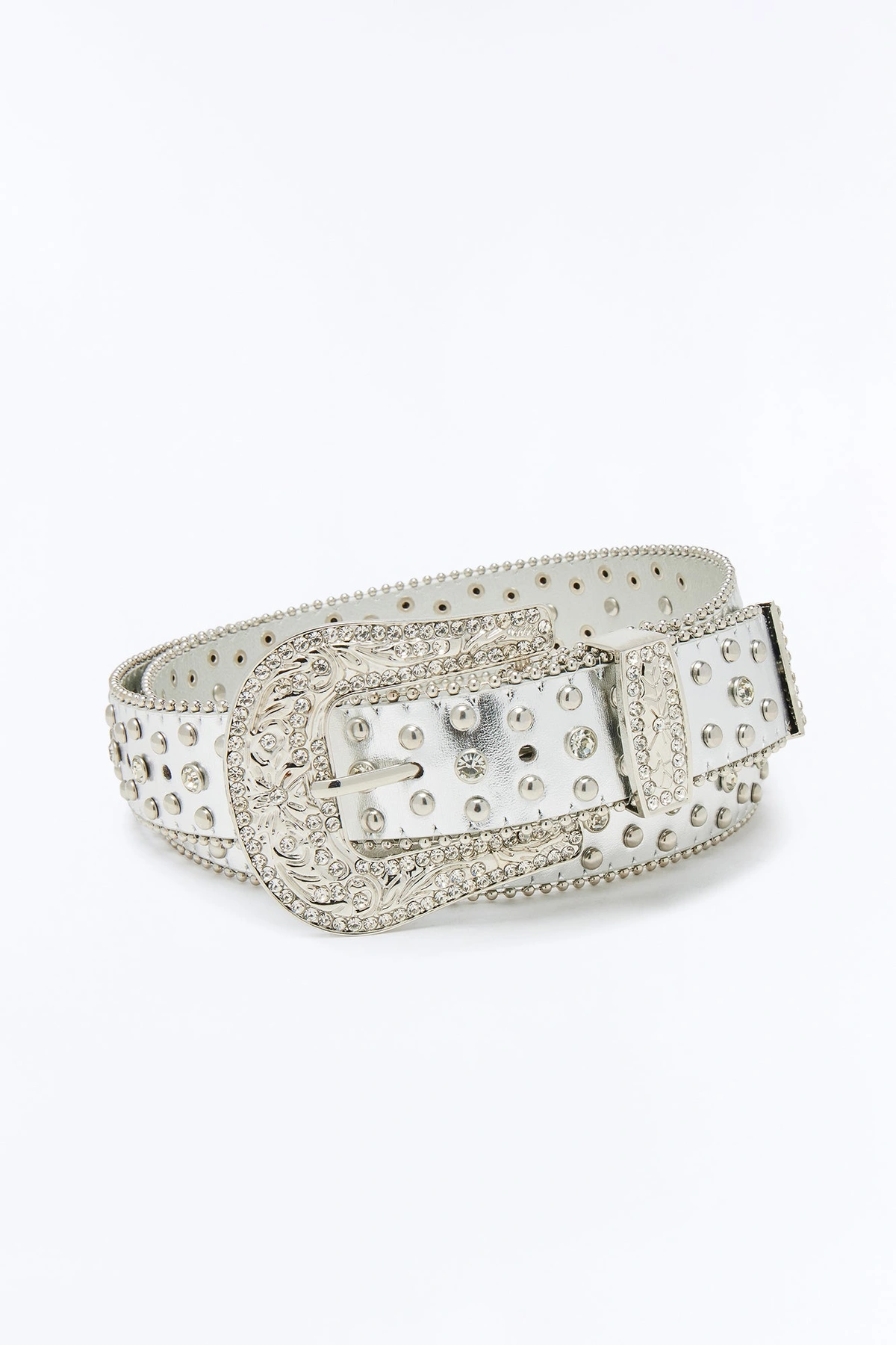 Glamorous Rodeo Belt - Silver — Prateado