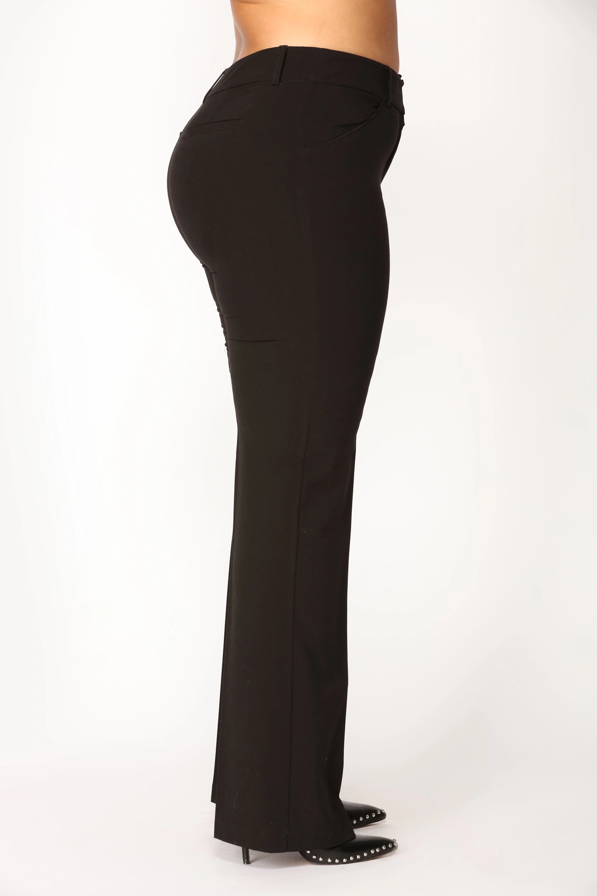 Tasha Dressy High Rise Pants - Black — Preto