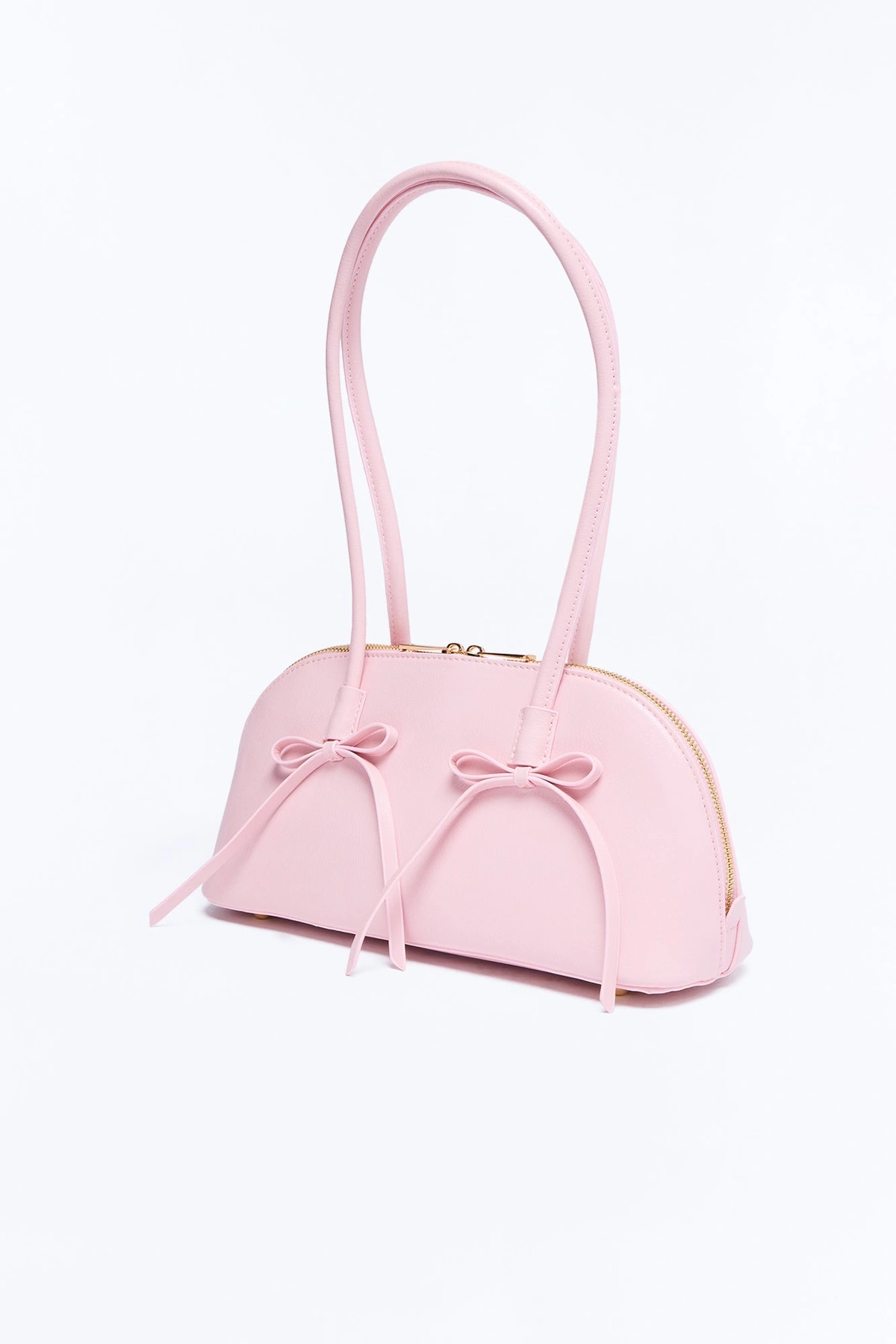 Very Demure Faux Leather Shoulder Handbag - Blush — Blush