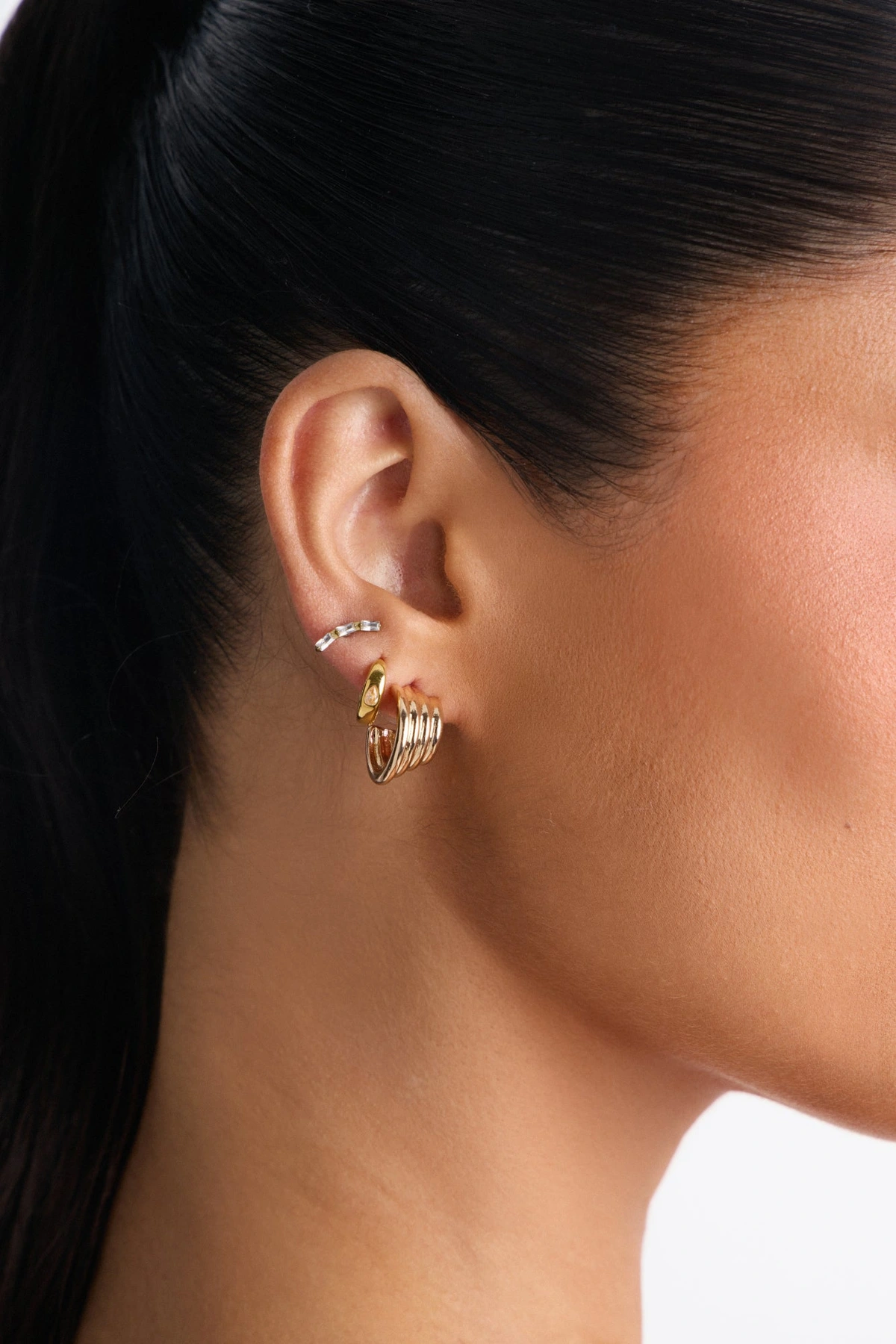 Casual Days Hoop Earrings - Gold — Dourado