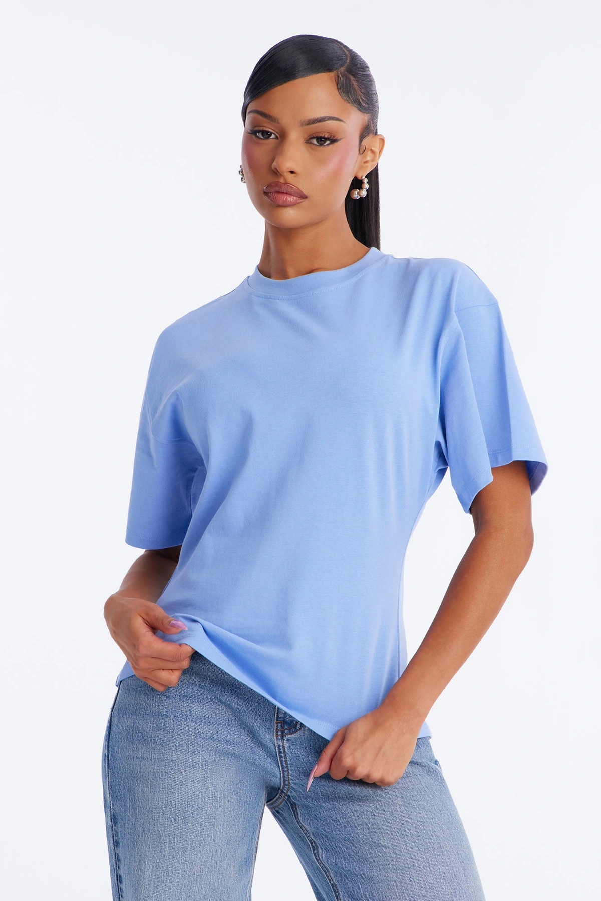 Jayden Fitted T-Shirt - Periwinkle — Periwinkle