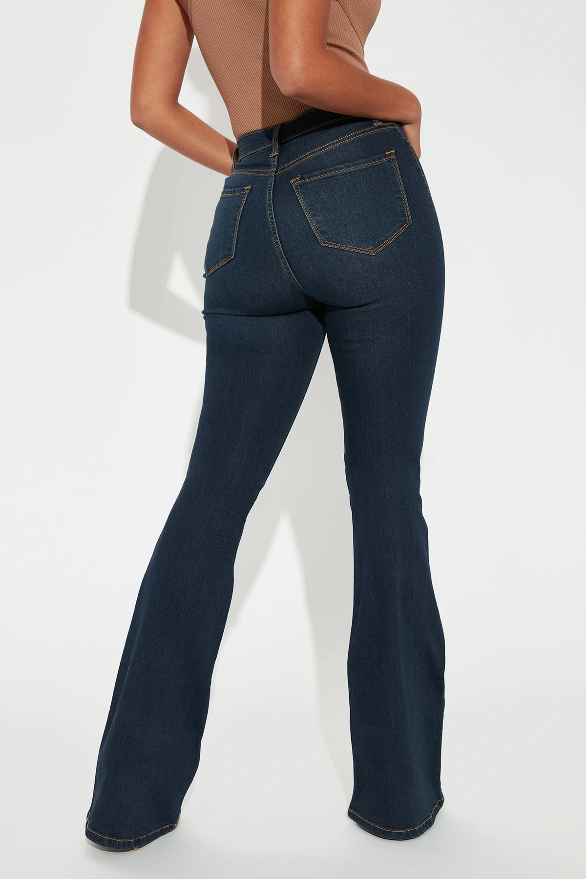 Tall Deep In My Soul Flare Jeans - Dark Denim — escuro Ganga