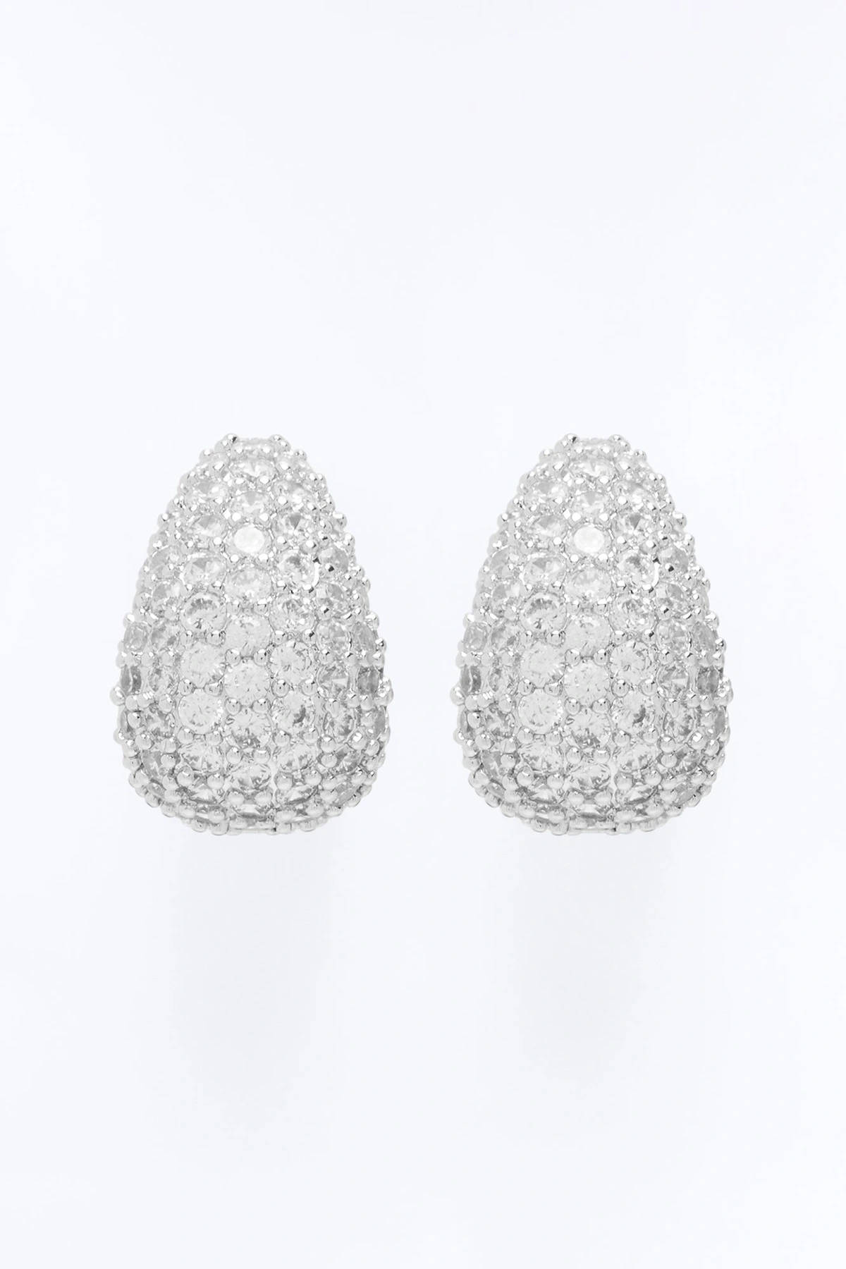 Cubic Zirconia Unforgettable Stud Earrings - Silver — Prateado