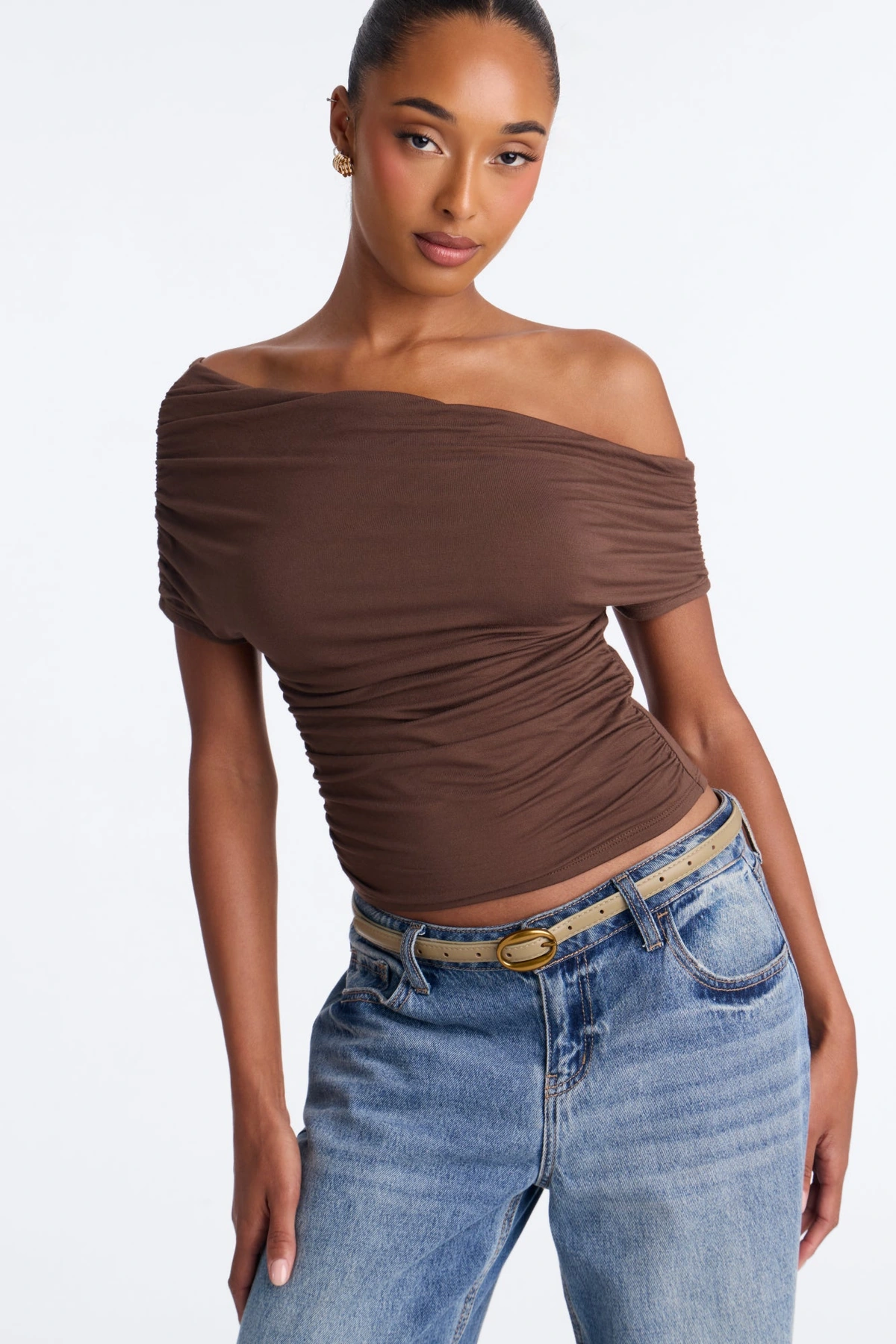 Feeling A Bit Faux Nostalgic Faux Leather 3 Piece Belt Set - Brown/combo — Castanho/combinação