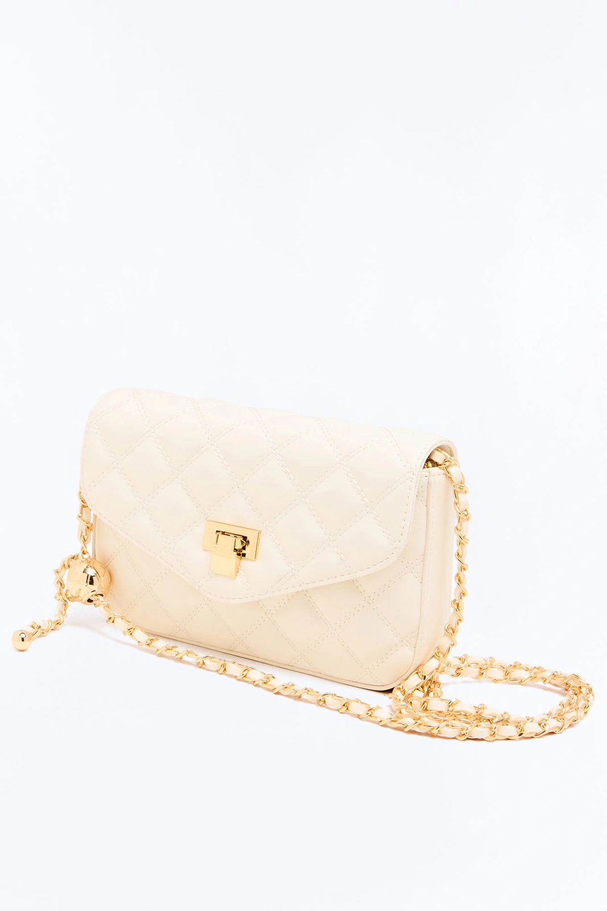 Morning Class Faux Leather Crossbody - Ivory — Marfim