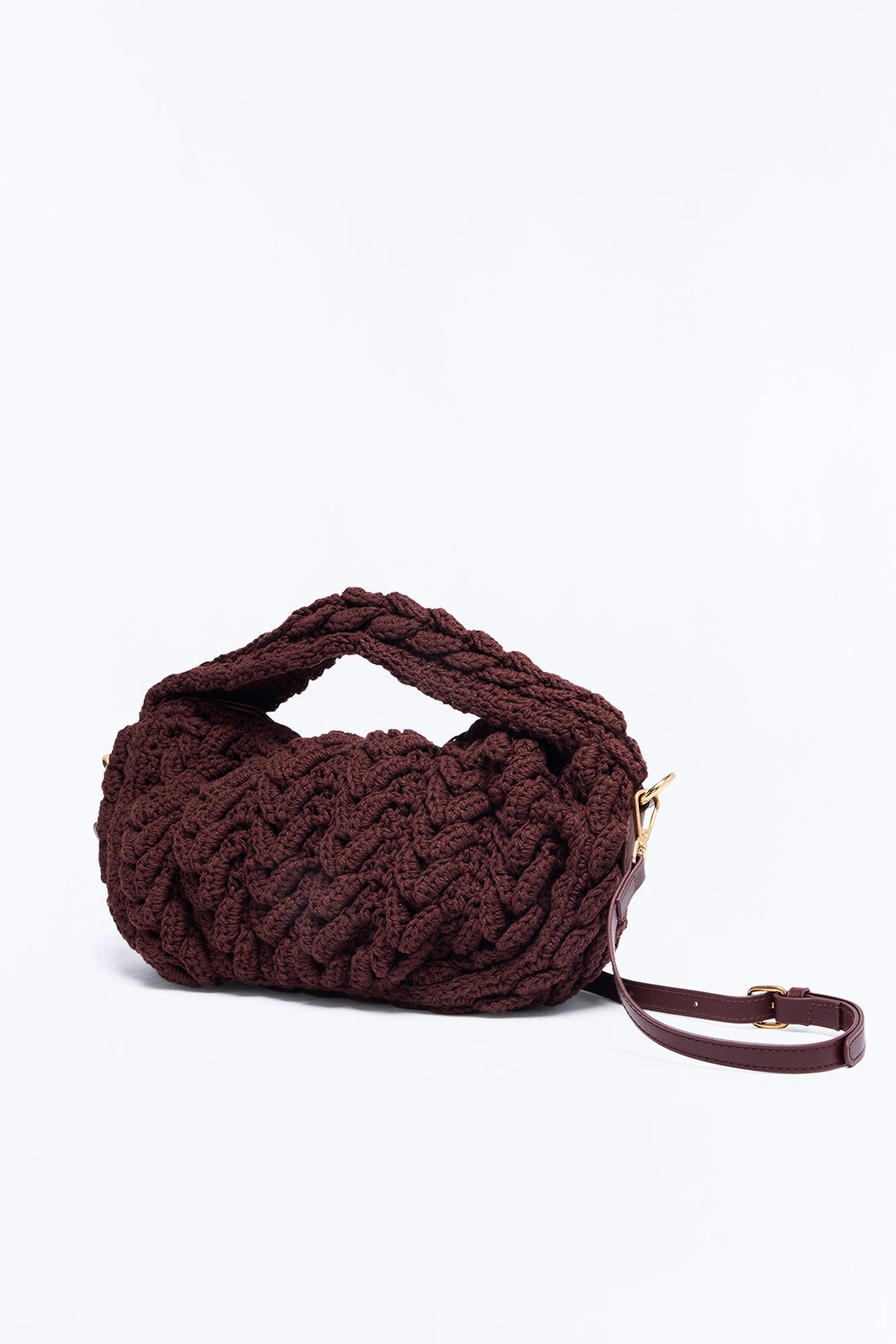 Knit Dreams Crochet Bag - Brown — Castanho