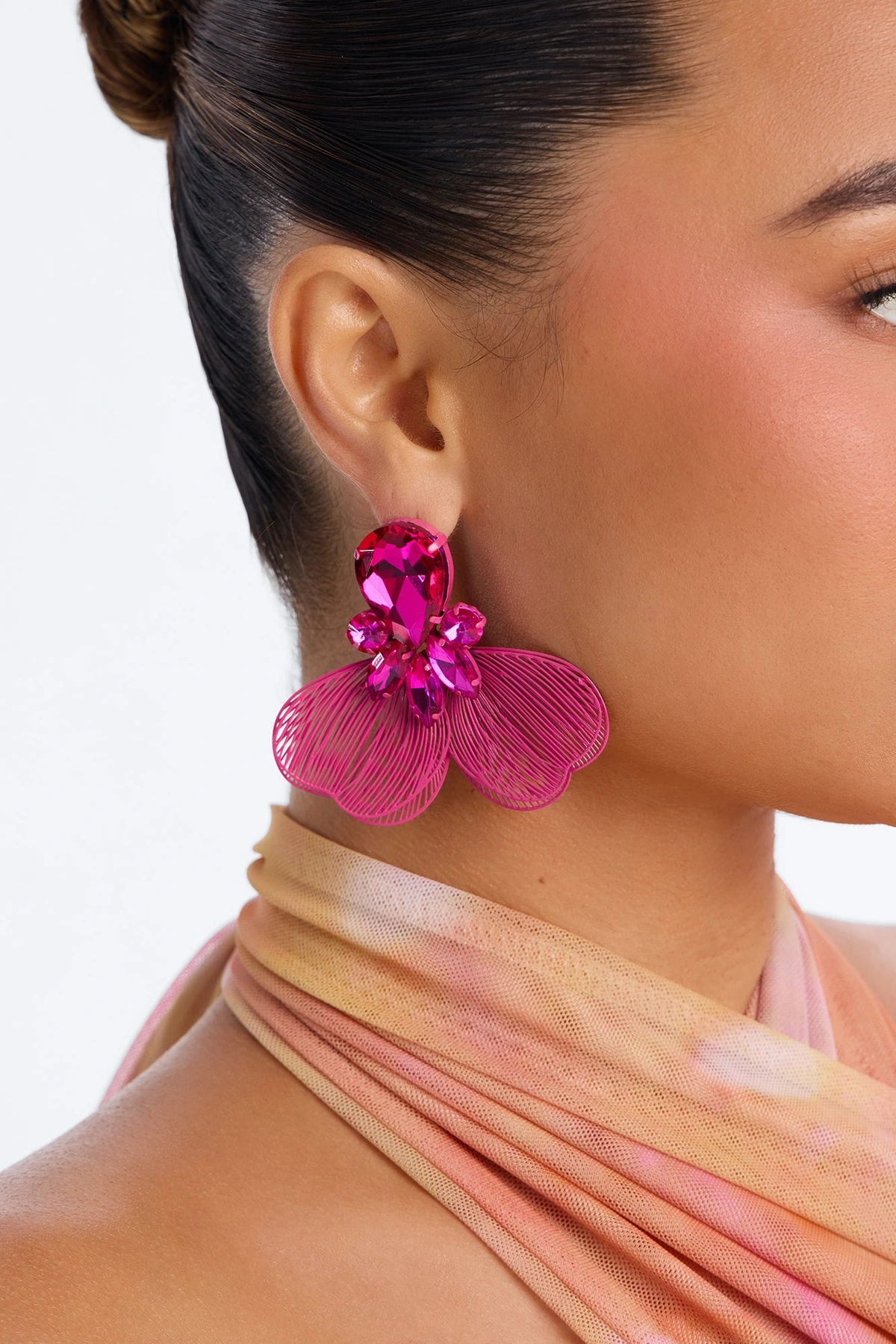 Sparked Moments Drop Earrings - Pink — Rosa