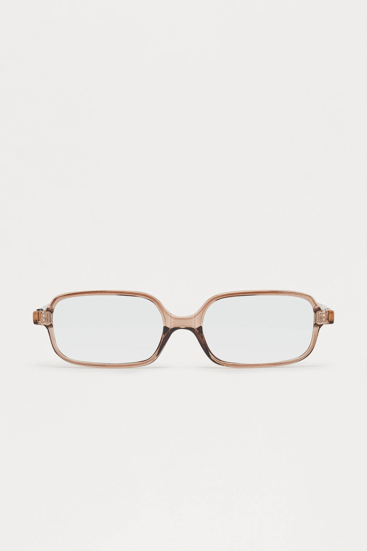 Mira Square Blue Light Glasses - Taupe — Bege acinzentado