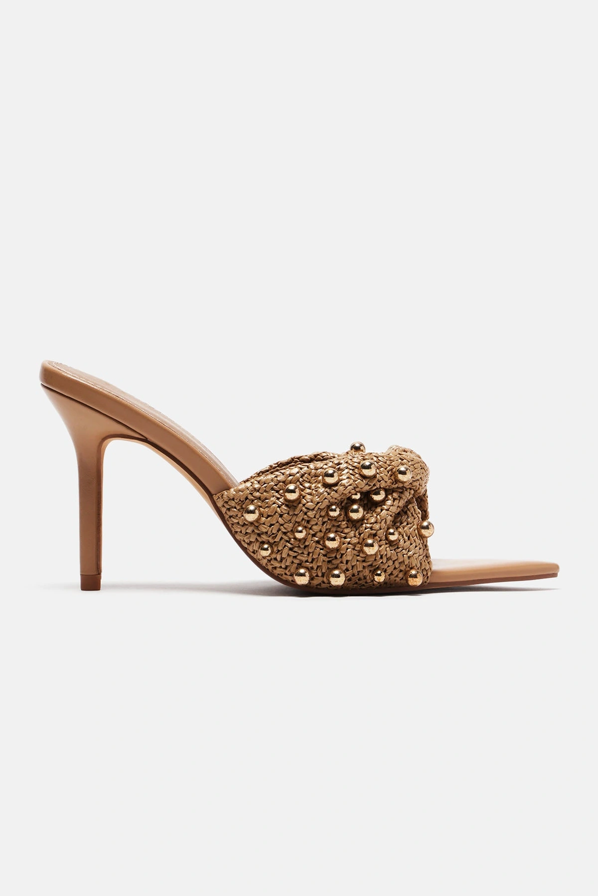 Vibes On Vacation Heeled Mules - Beige — Bege