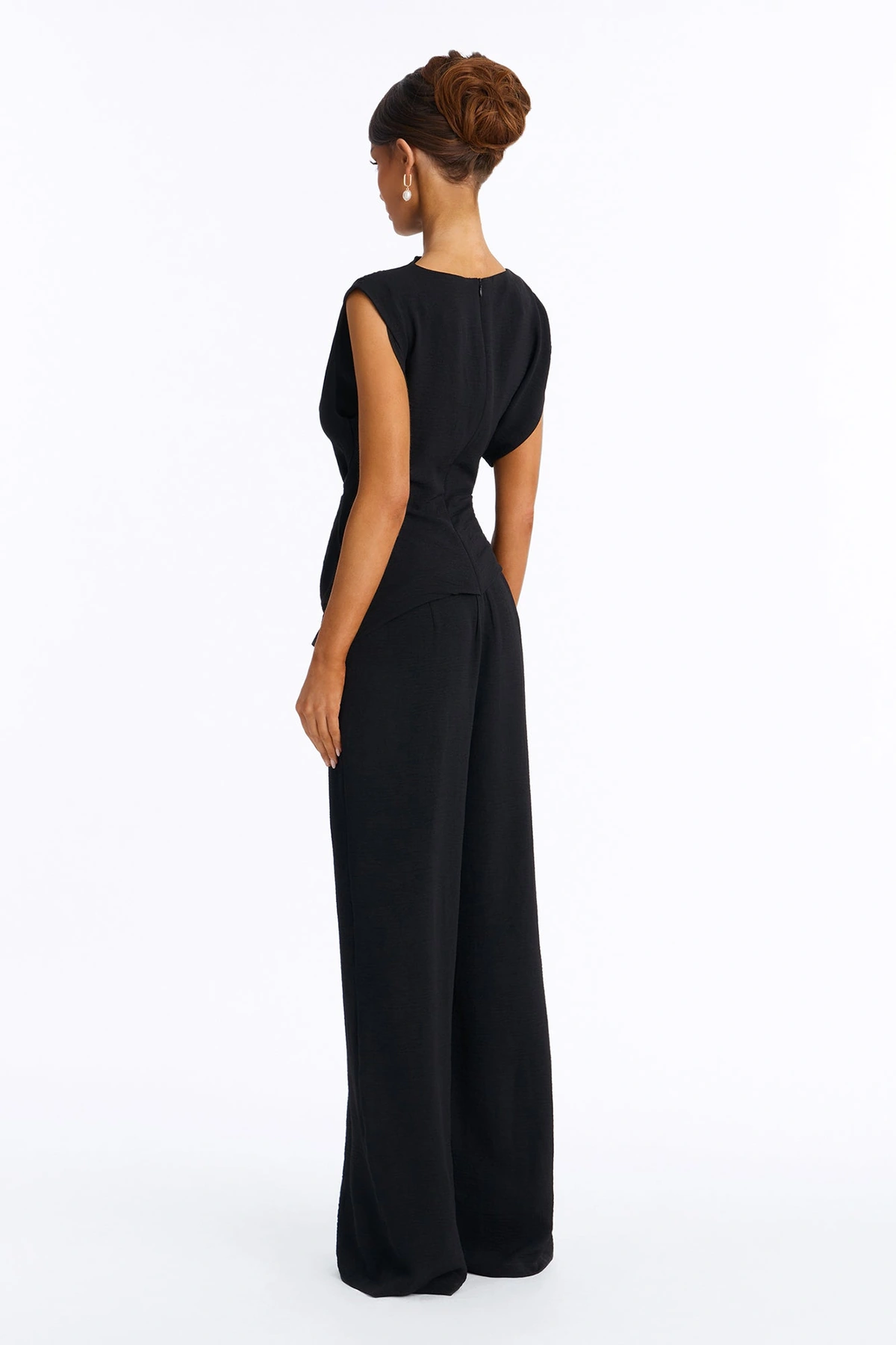 Best Influence High Neck Jumpsuit - Black — Preto